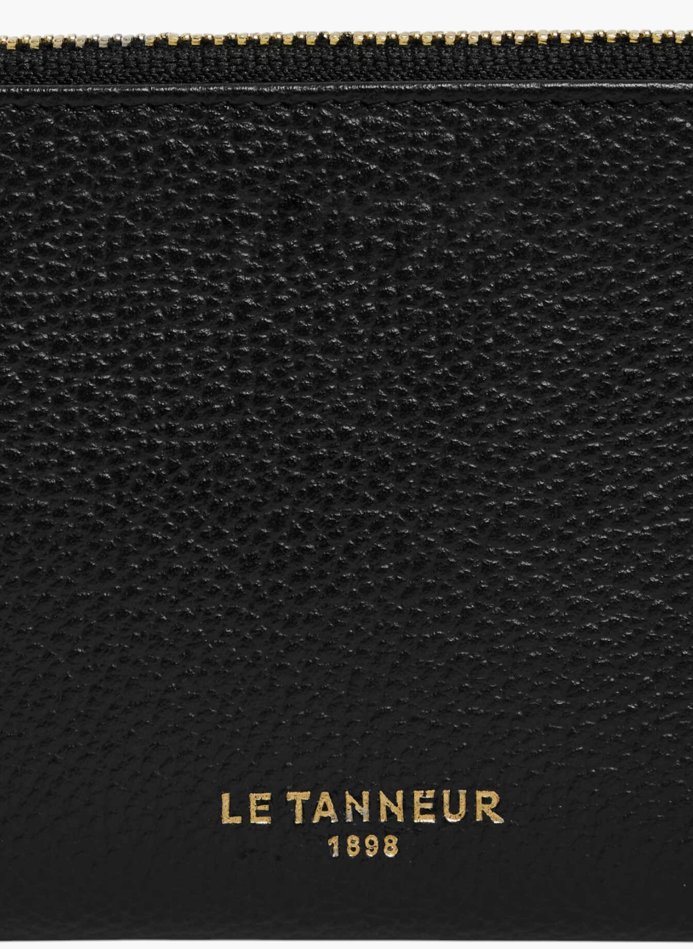 Etui clés zippé albertine en cuir grainé LE TANNEUR Noir