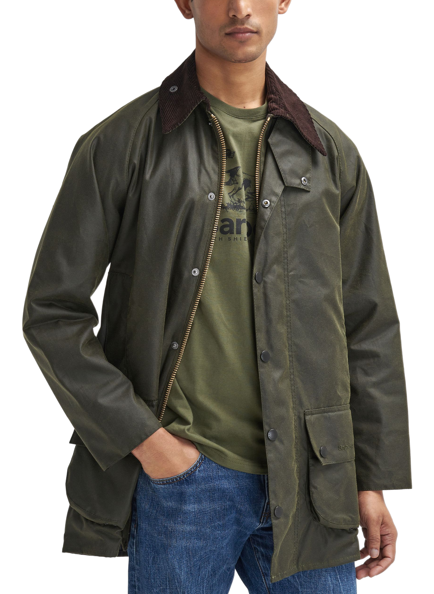 Wax Beaufort cotton jacket BARBOUR Khaki
