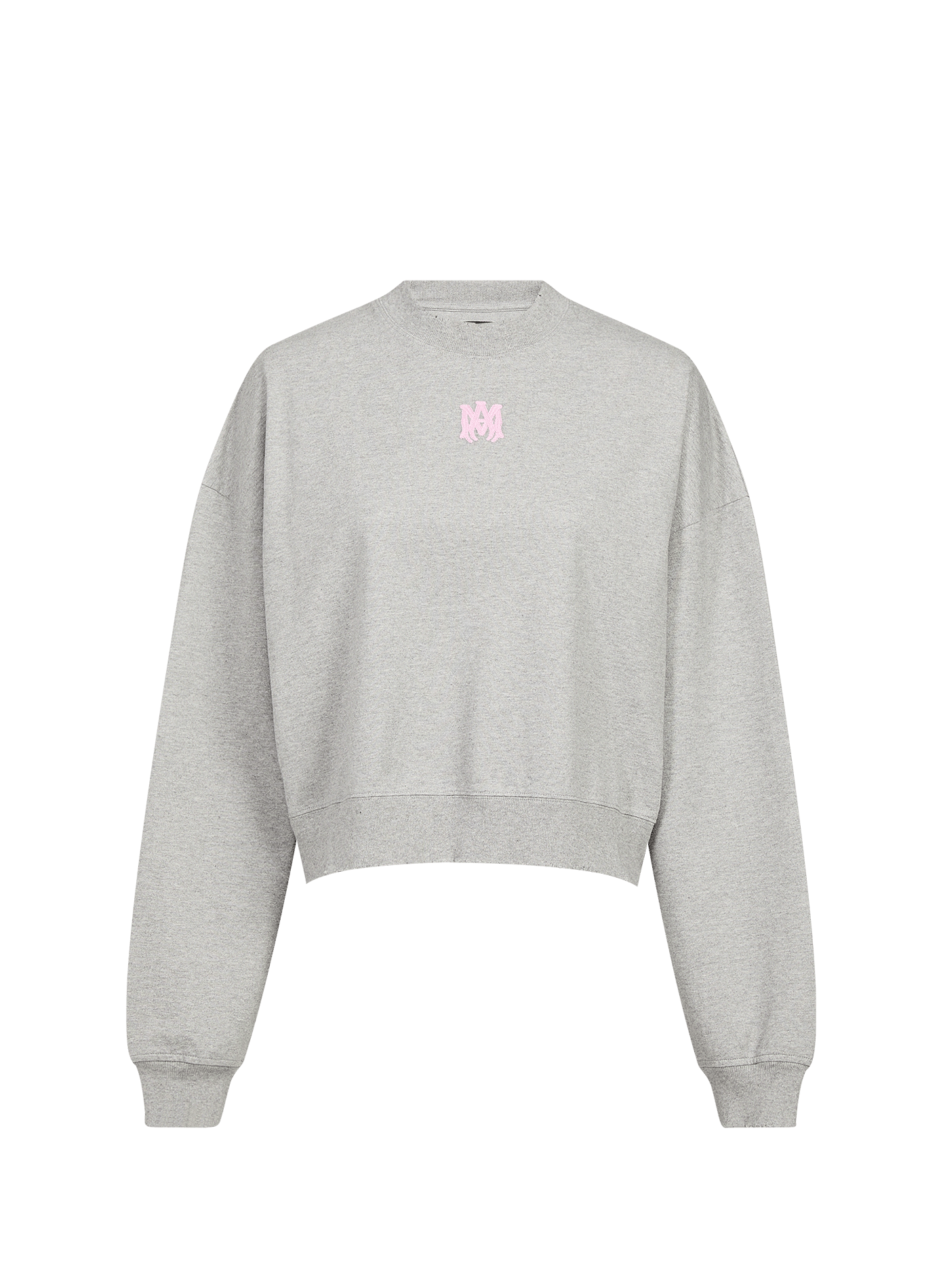 Embroidered cotton sweatshirt AMIRI Grey
