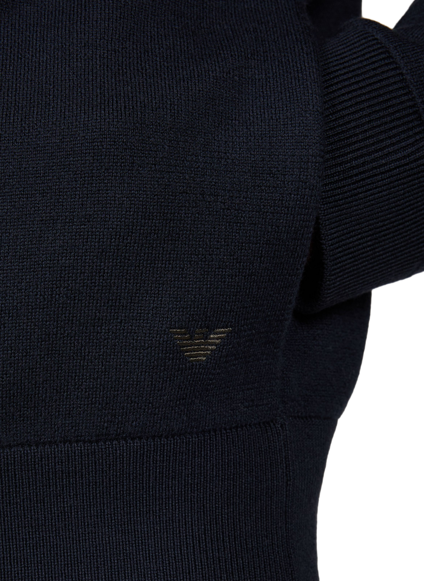 Wool zip sweatshirt EMPORIO ARMANI Blue