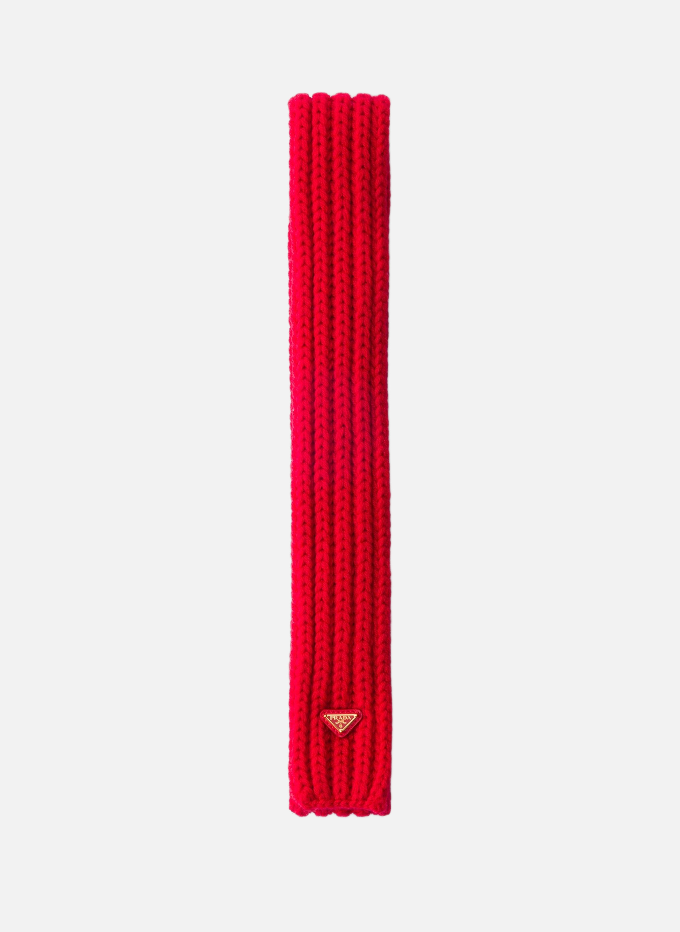 Écharpe en laine PRADA Rouge