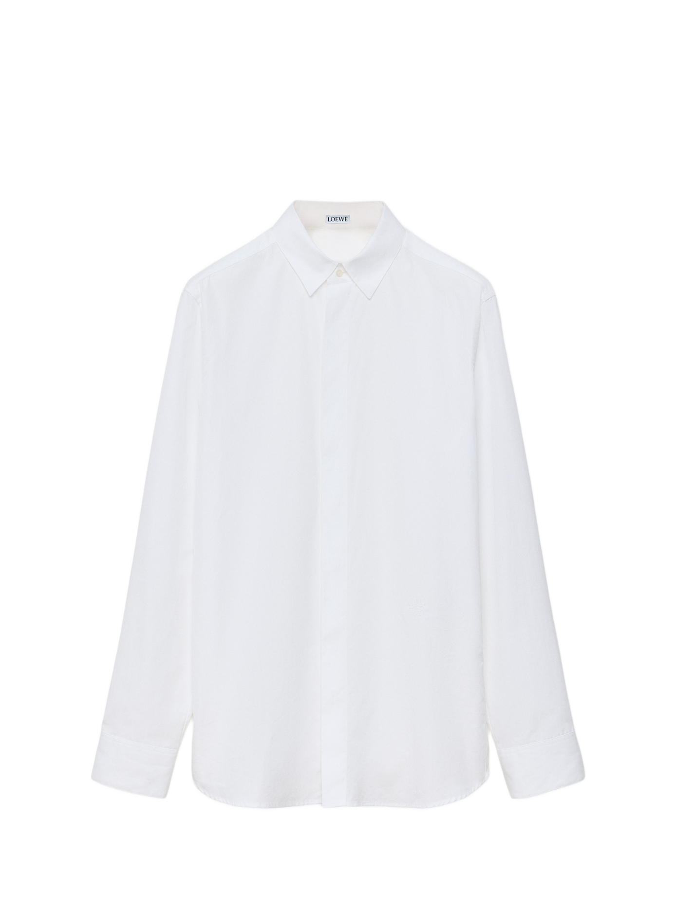 Lightweight cotton poplin shirt LOEWE White