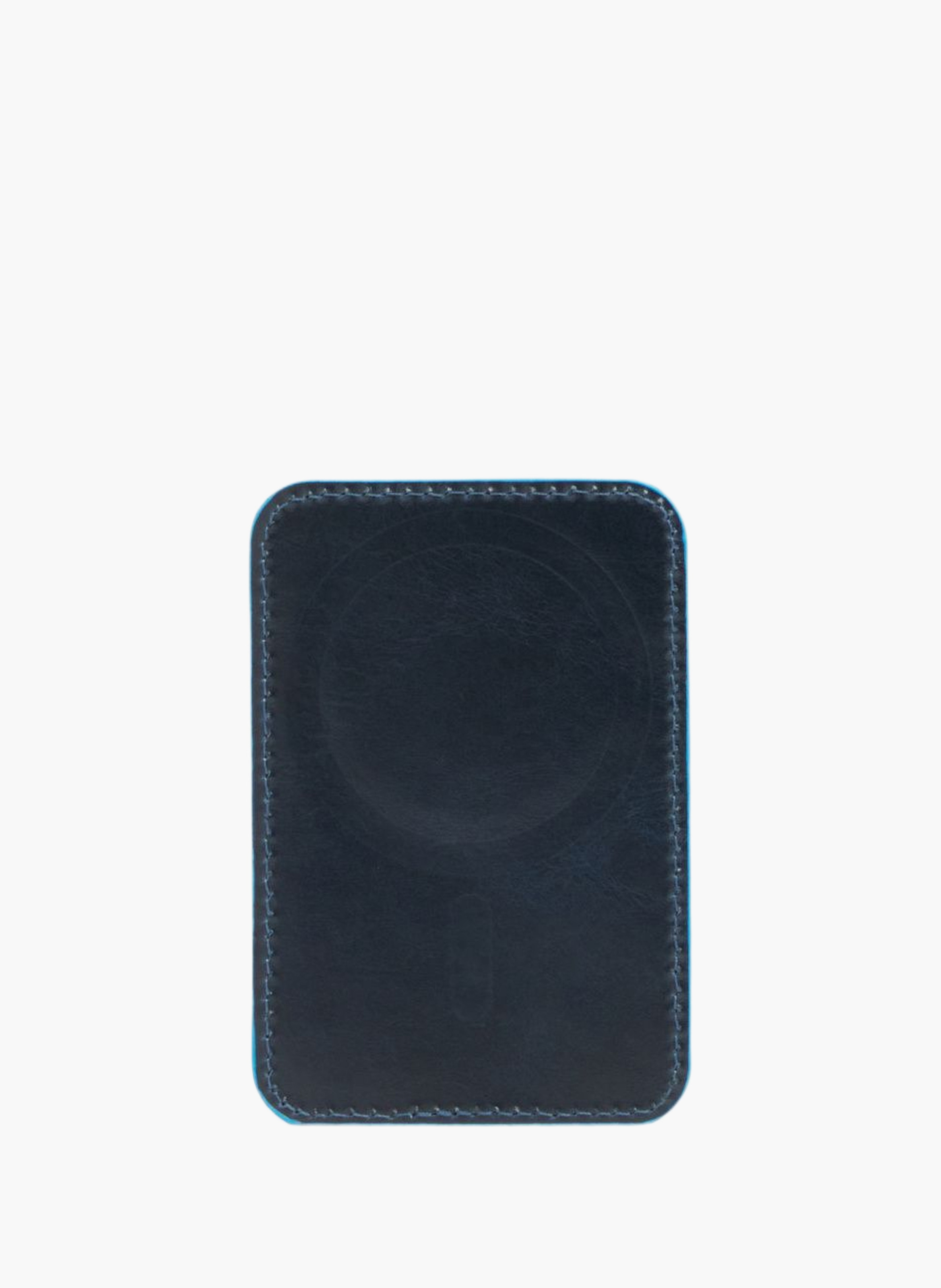 Porte-cartes de crédit magsafe® en cuir PIQUADRO Bleu