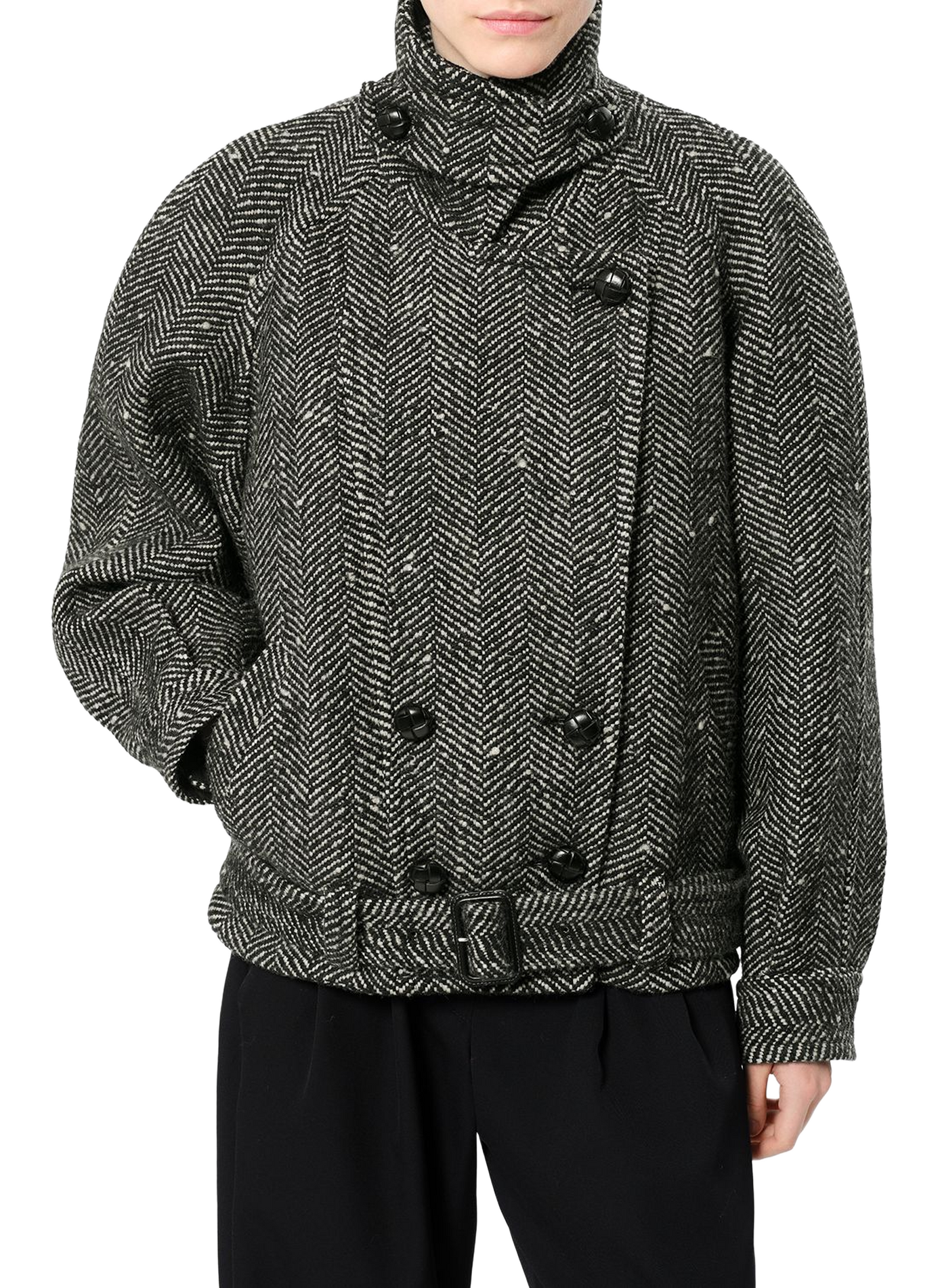Elvane herringbone wool coat ISABEL MARANT Multicolour