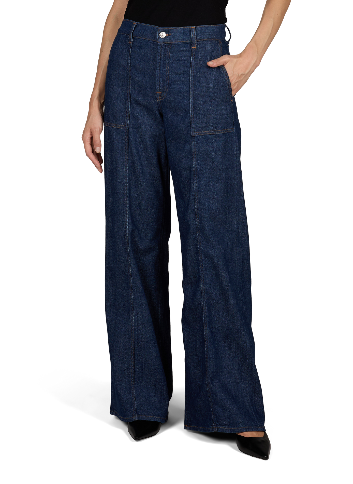 Bootcut jeans Utility Lotta 7 FOR ALL MANKIND Blauw