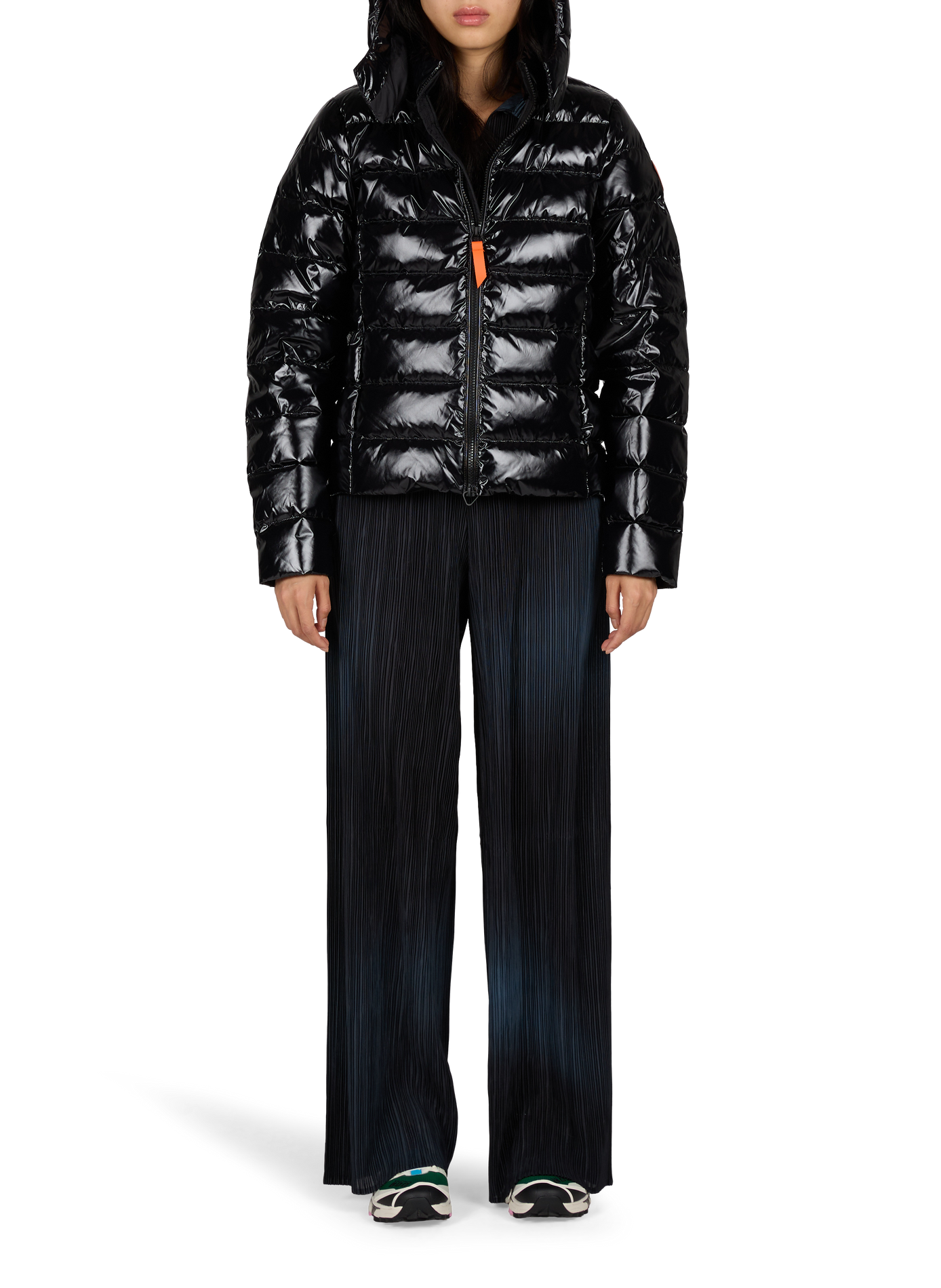 Patent Francebright fitted puffer jacket | Black GERTRUDE Women