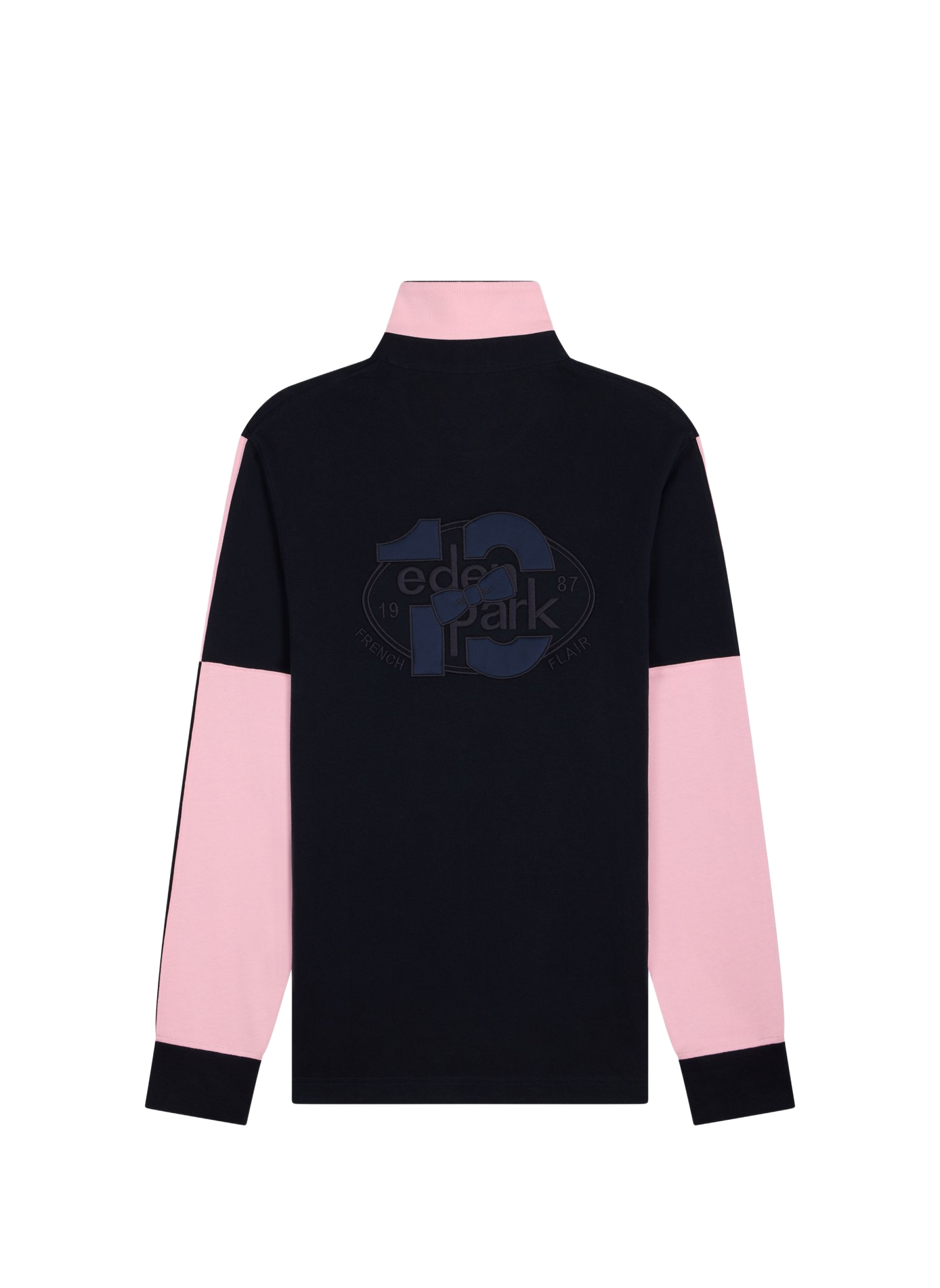 Gerader Baumwoll-Poloshirt EDEN PARK Blau