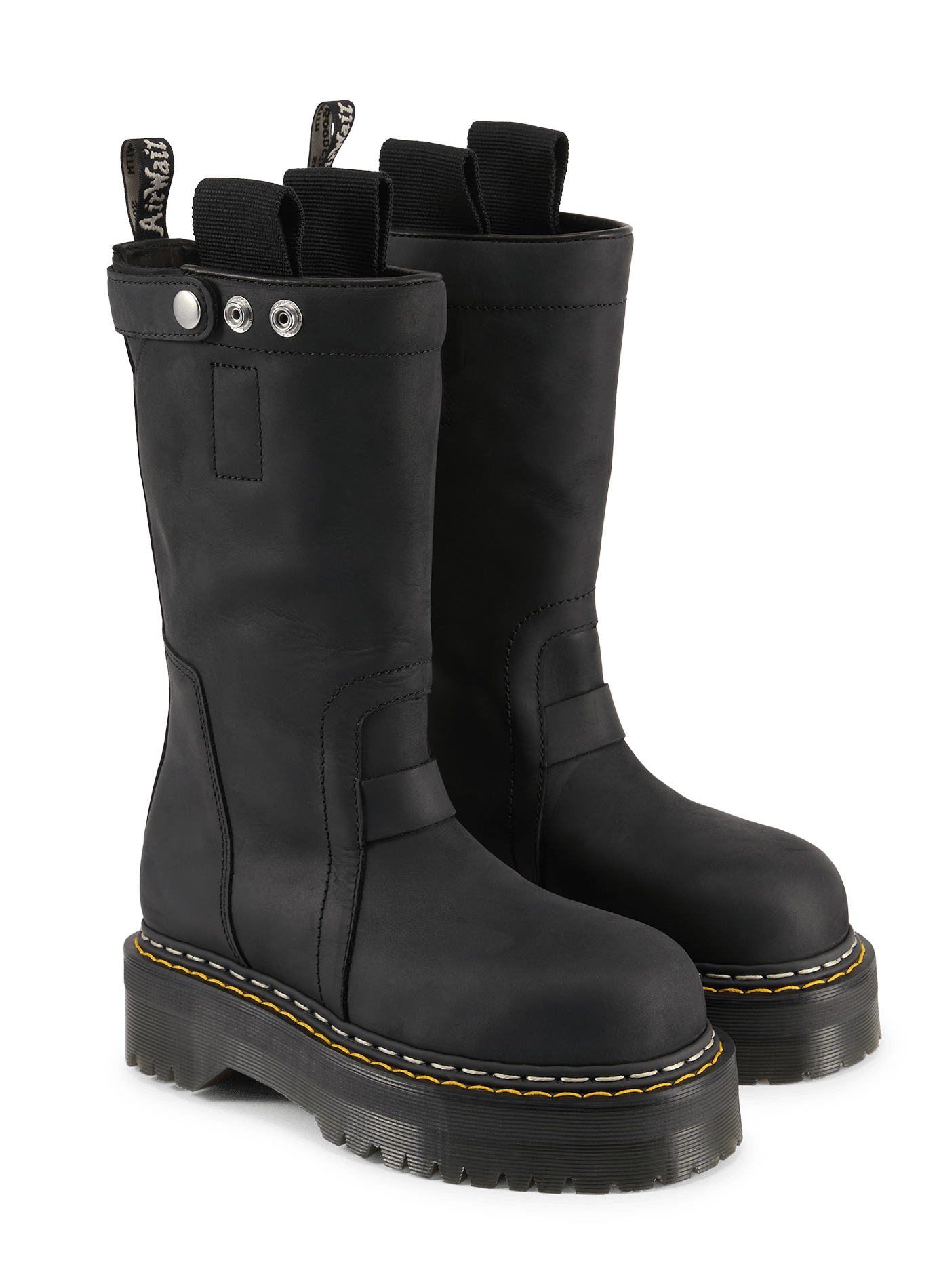 Leather ankle boots RICK OWENS Black