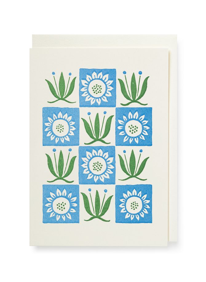 Floral printed card ARCHIVIST GALLERY