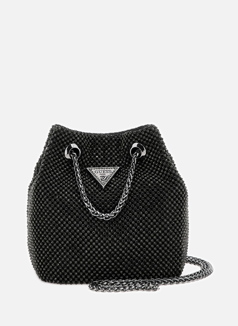 Schwarze Handtasche mit StrasssteinenGUESS 