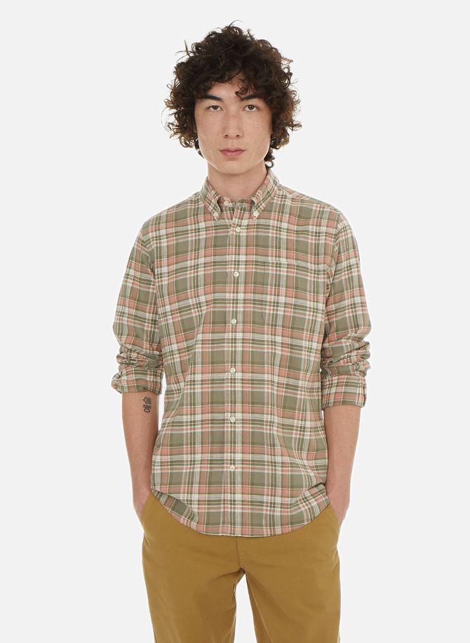 Linen and cotton check shirt BARBOUR