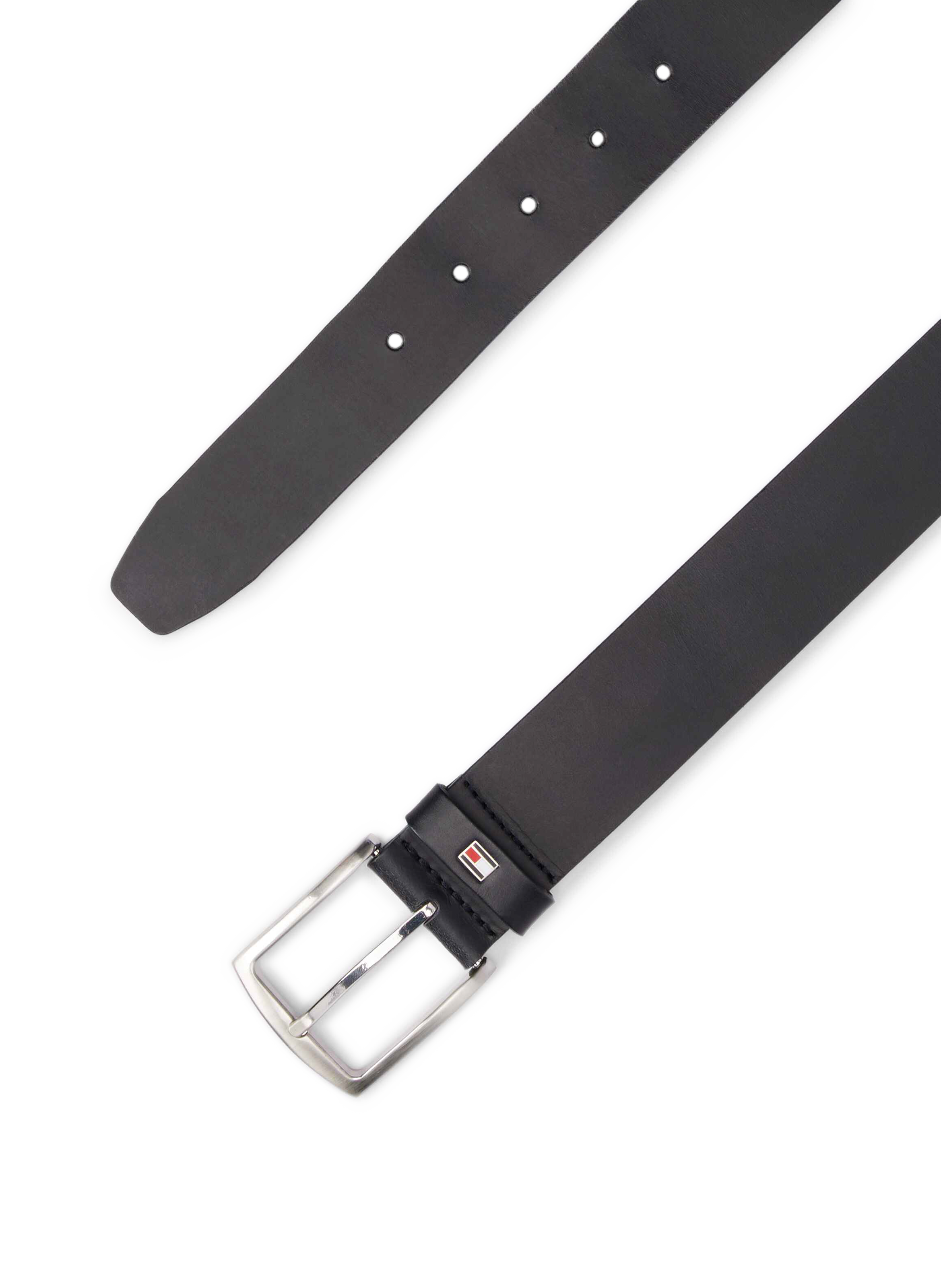 New Denton leather belt TOMMY HILFIGER Blue