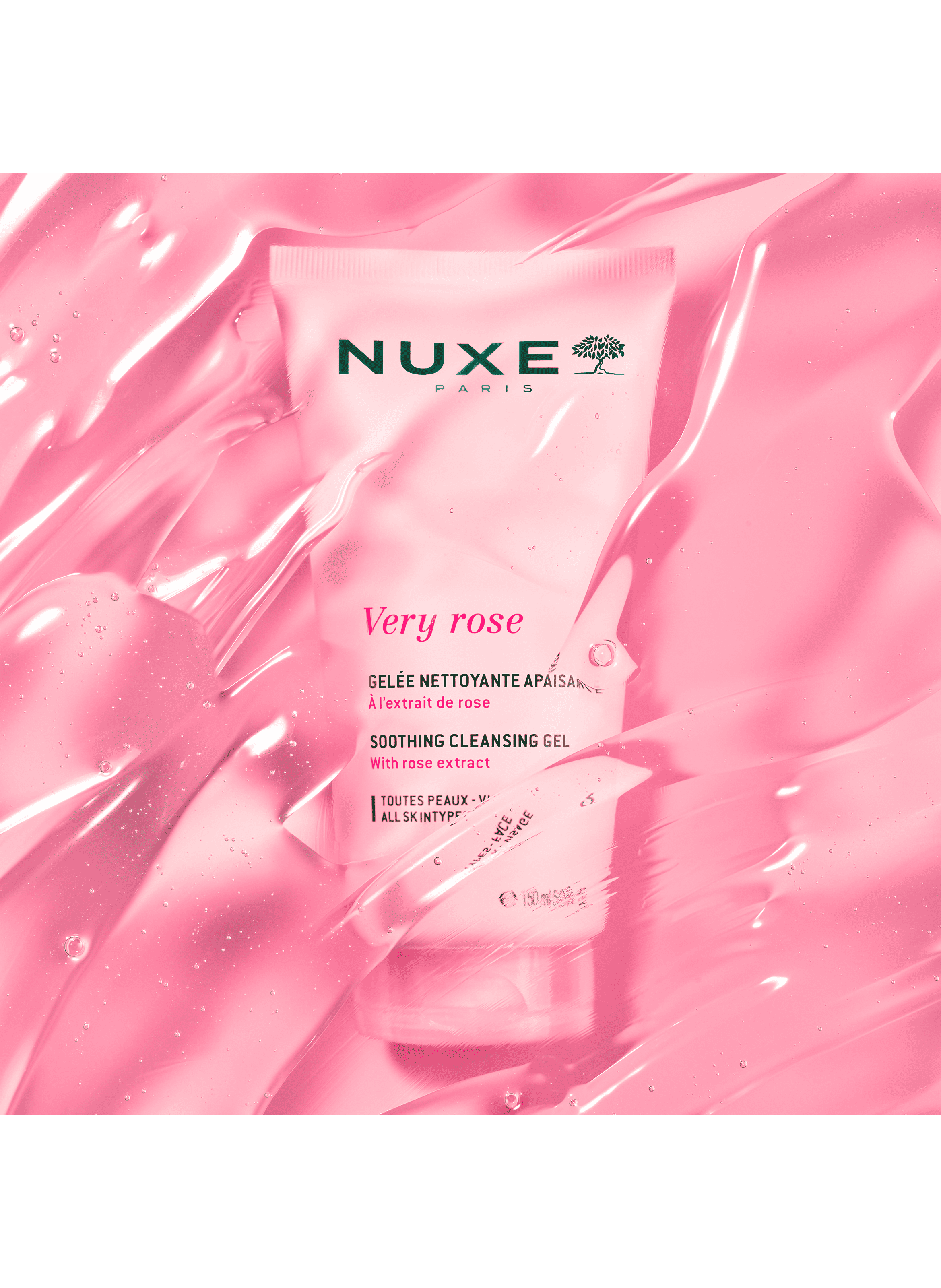 Gelée nettoyante apaisante Very Rose NUXE No color