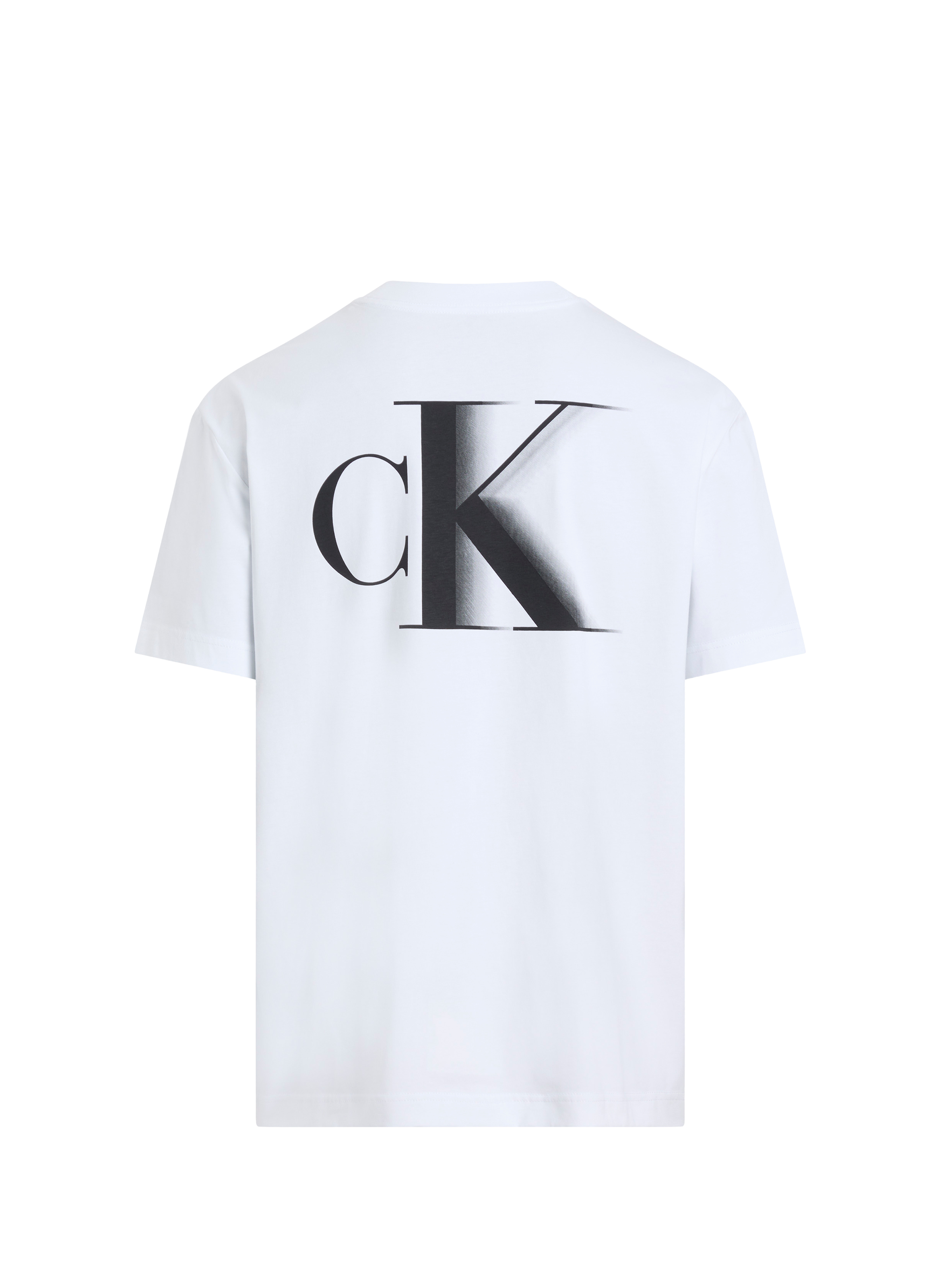Straight printed cotton T-shirt CALVIN KLEIN White