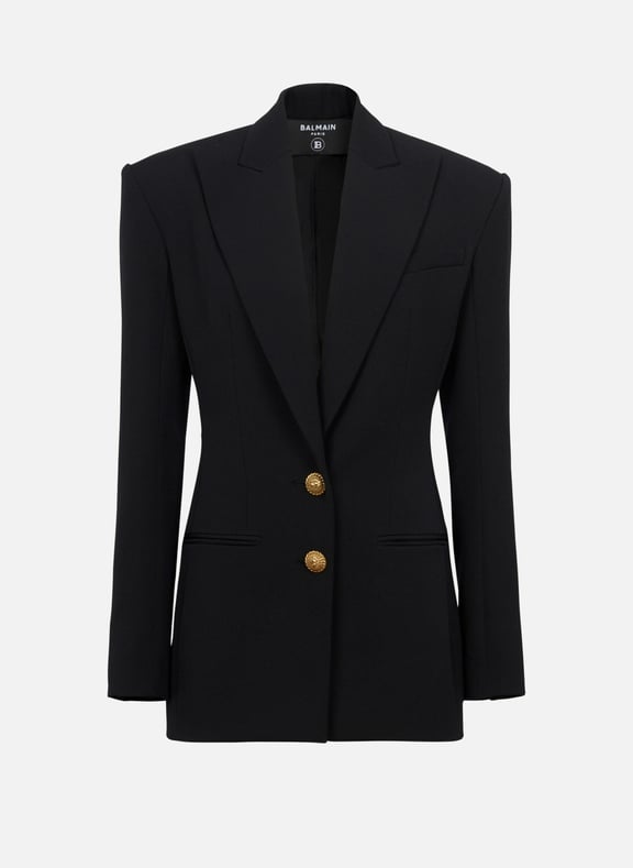 Veste cintrée 2 boutons Noir by BALMAIN BALMAIN Veste cintrée 2 boutons Noir