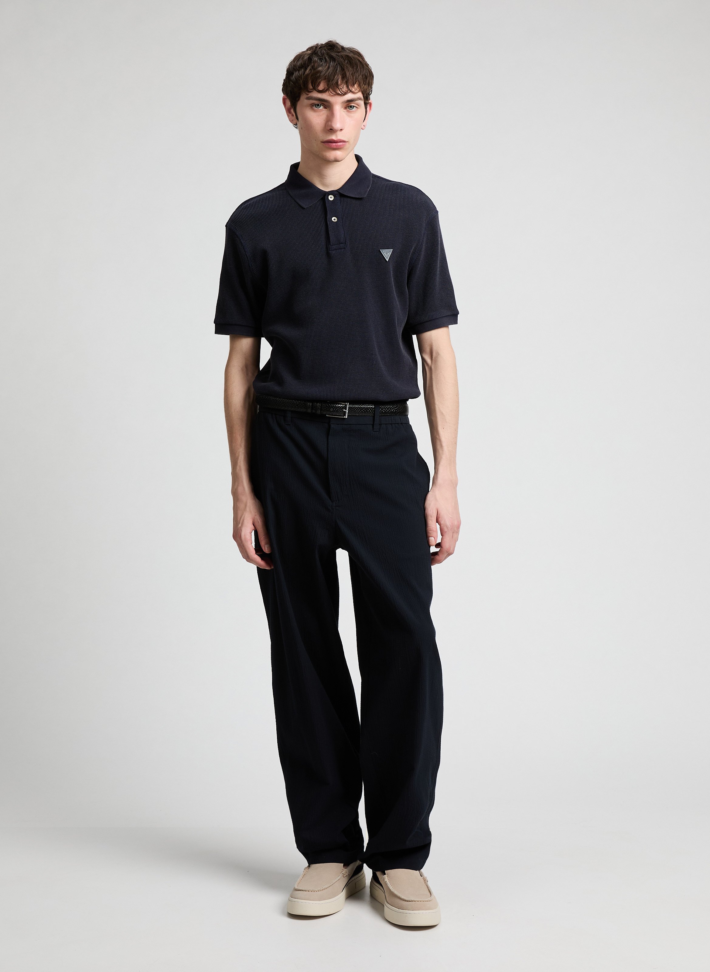 Grained waist bag GUESS Black