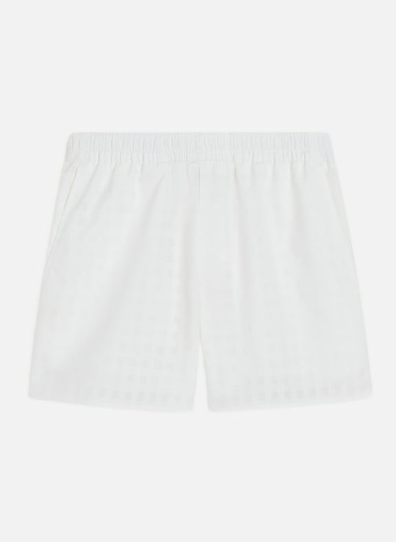 Short large en coton unisexe Blanc by AMI PARIS AMI PARIS Short large en coton unisexe Blanc