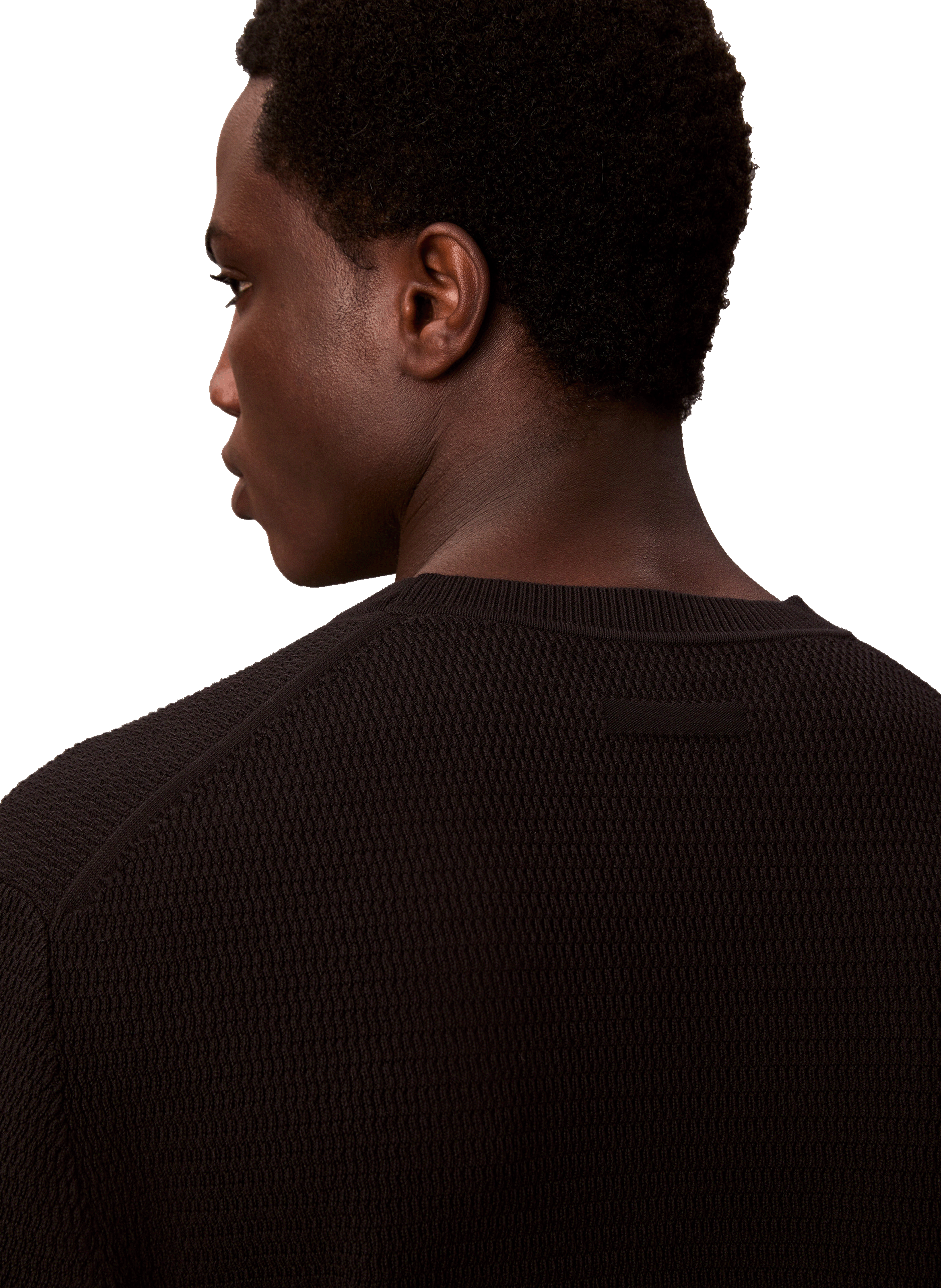 Pull en coton texturé CALVIN KLEIN Noir