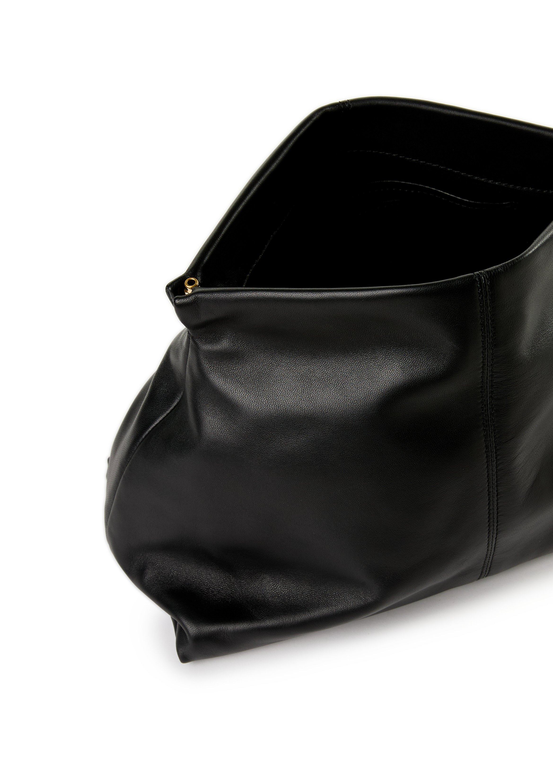 Clay leather clutch FLATTERED Black