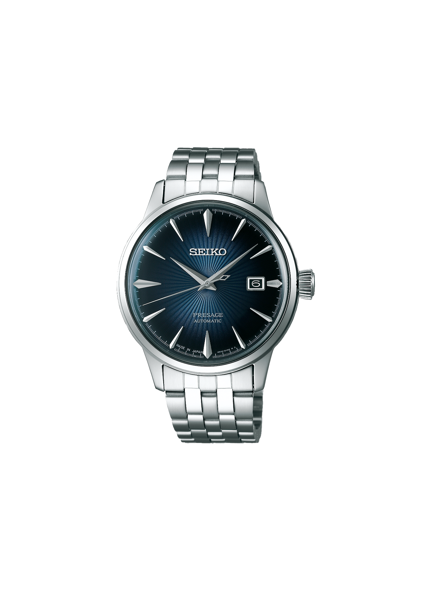 Montre en acier inoxydable SEIKO Bleu