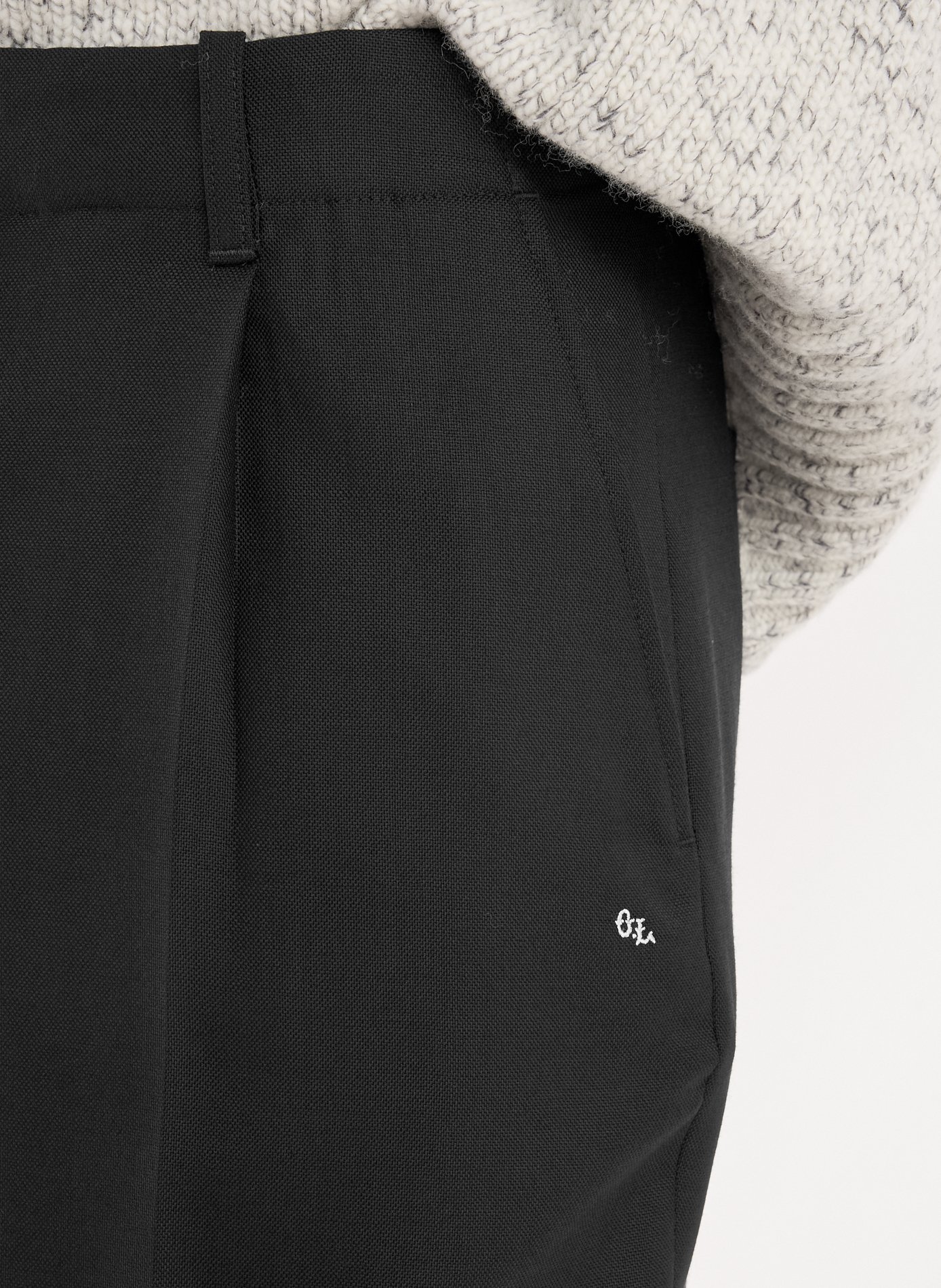 Cropped wool trousers OUR LEGACY Black