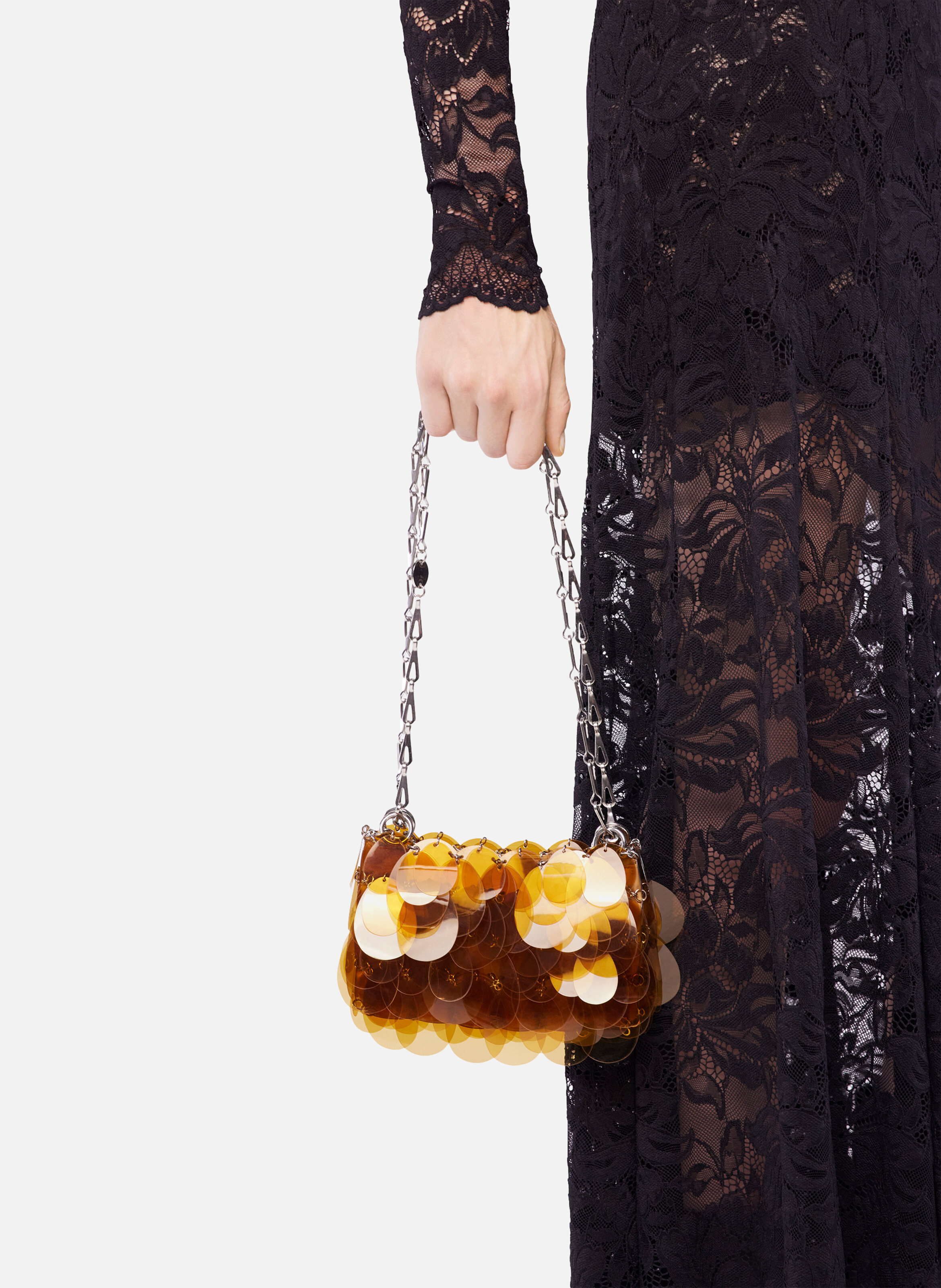 Sac sparkle RABANNE Orange