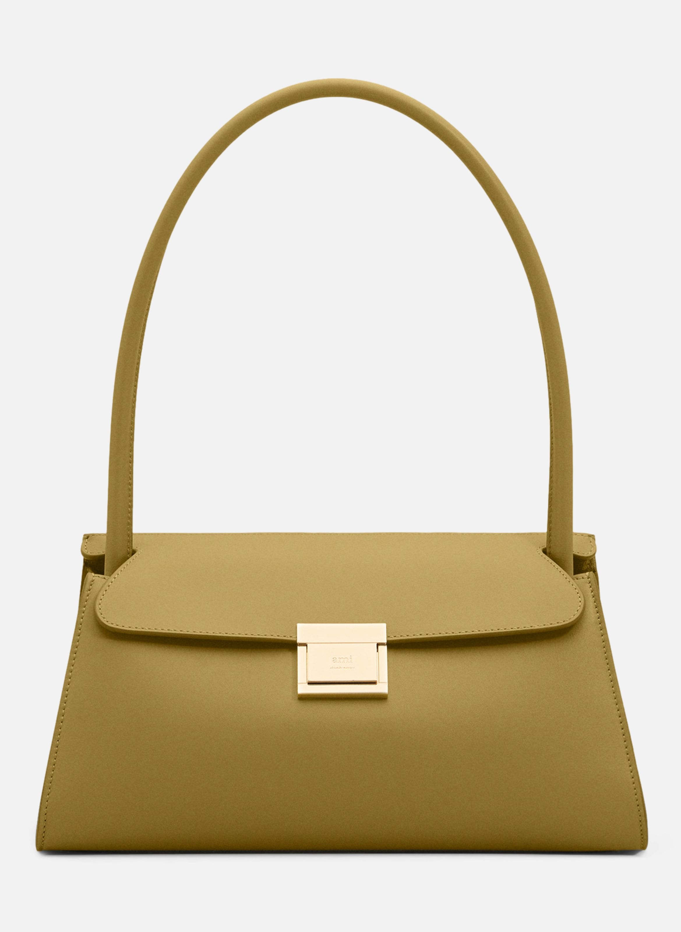 Petit sac mimi unisexe en cuir de veau AMI PARIS Vert