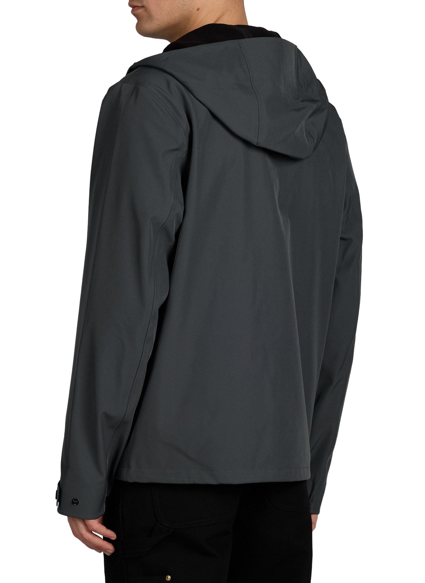 Hooded knit sweater RAINS Grey