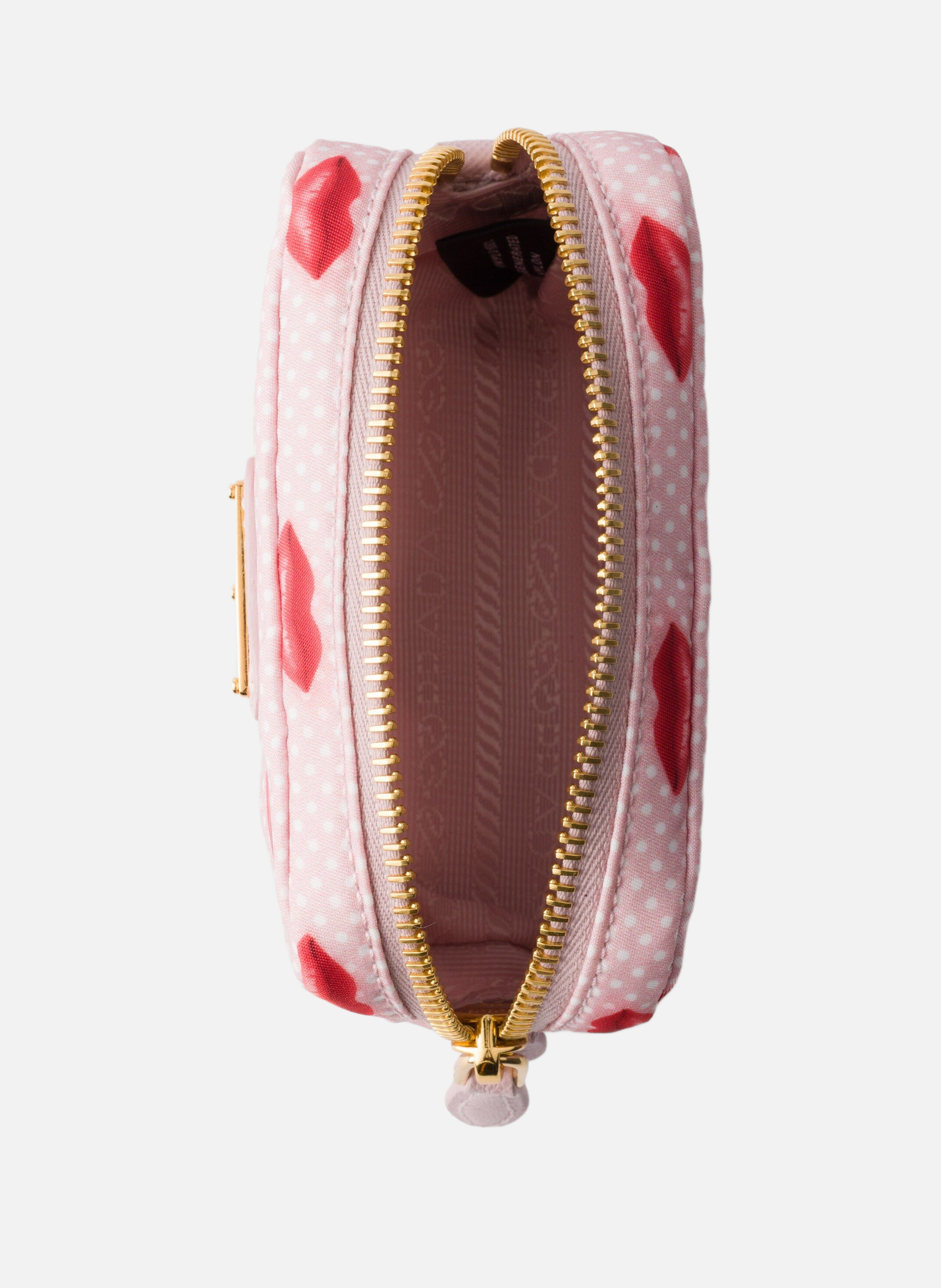 Pochette en re-nylon imprimé PRADA Rose