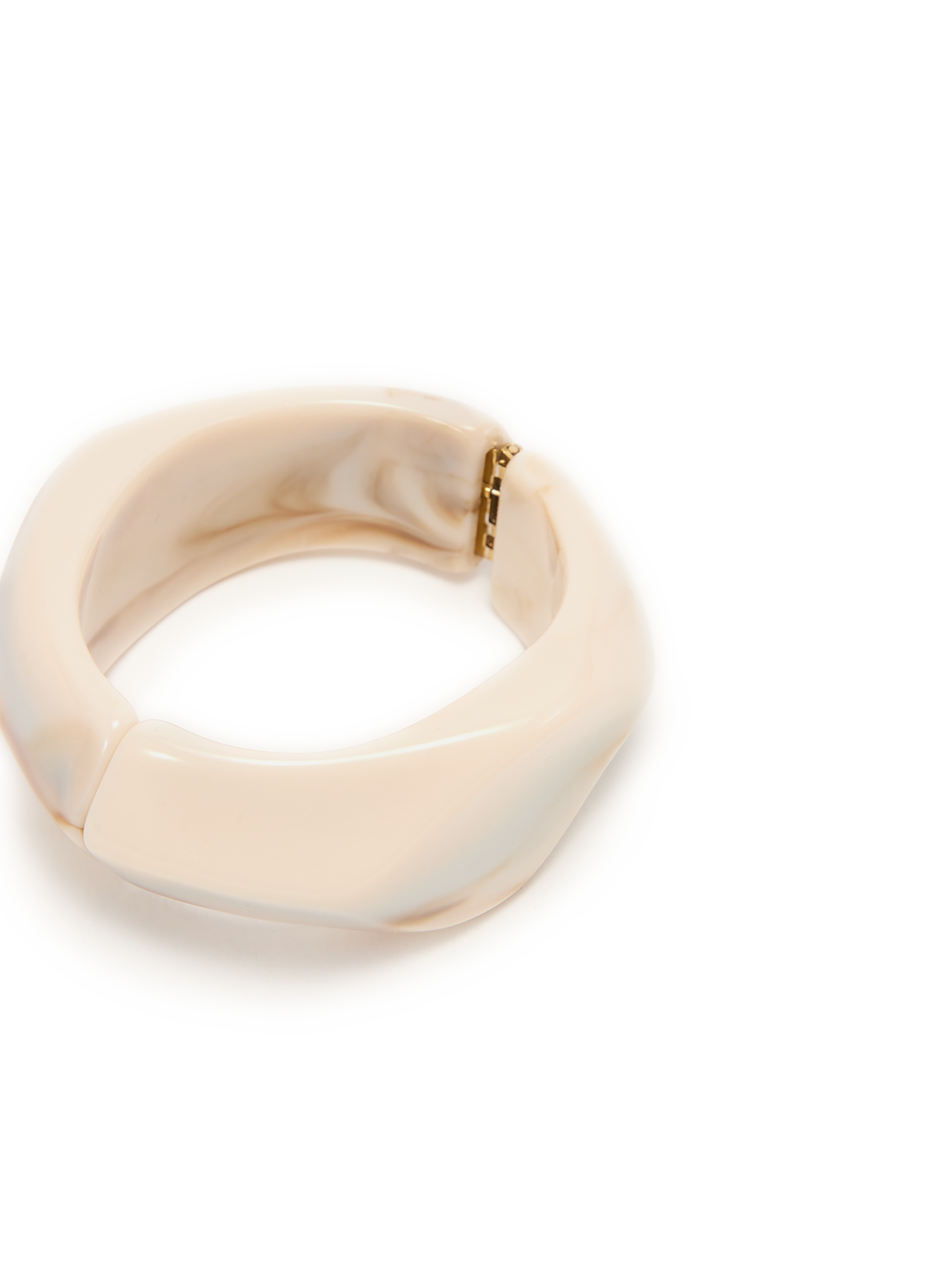 Bracelet manchette anguleux ouvrable AU PRINTEMPS PARIS Beige