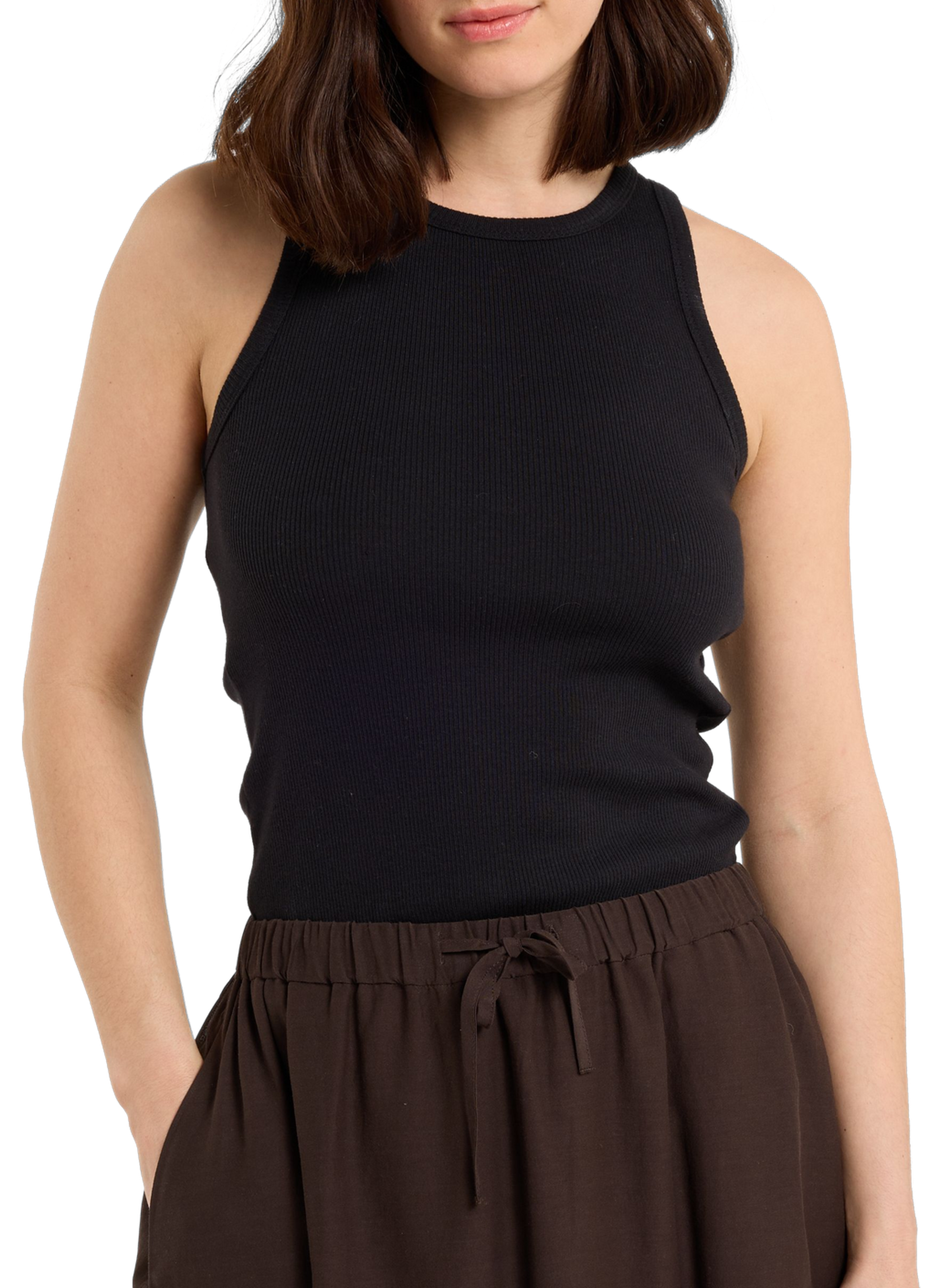 Top débardeur Tovie en coton SAISON 1865 Noir