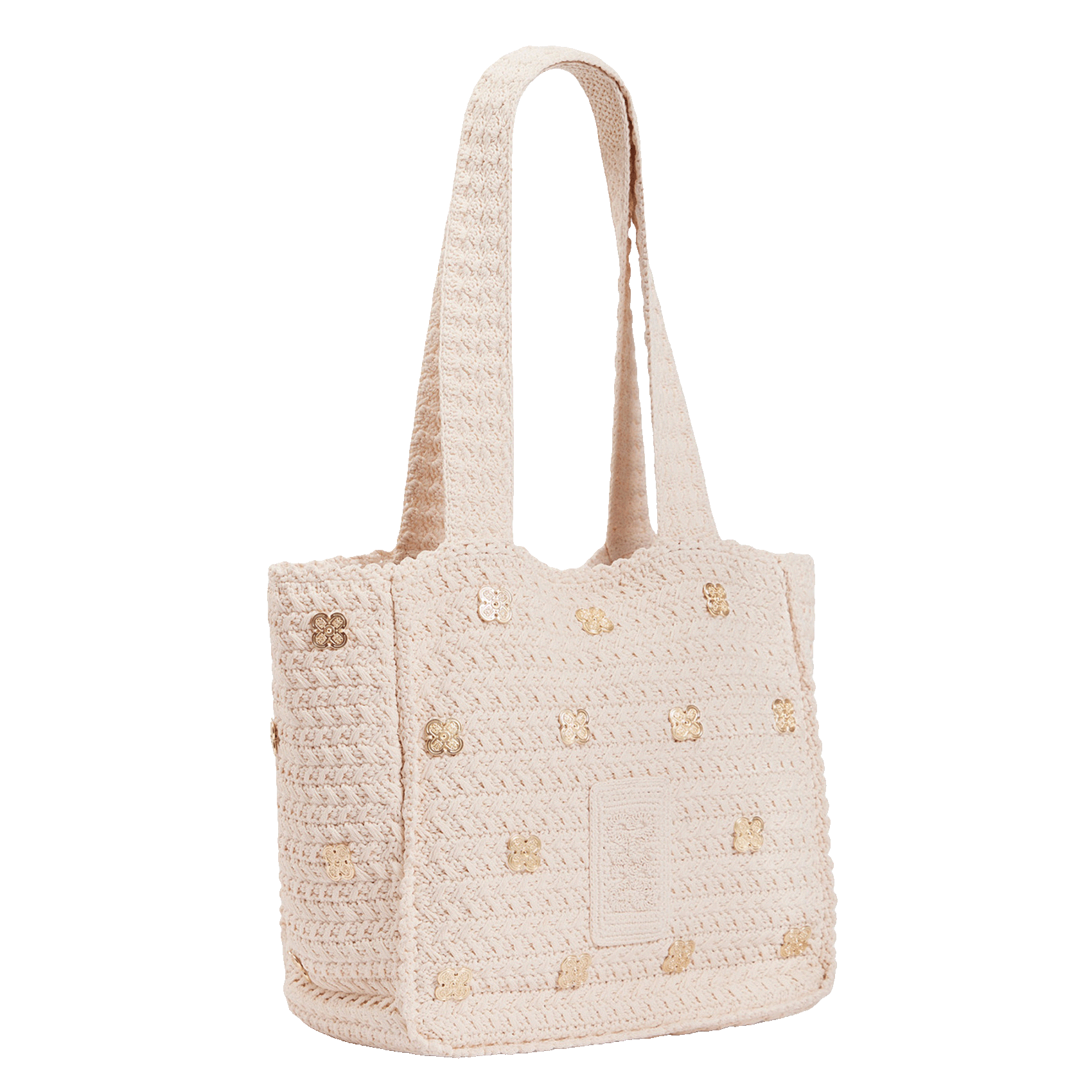 Sac en maille crochet SANDRO Beige