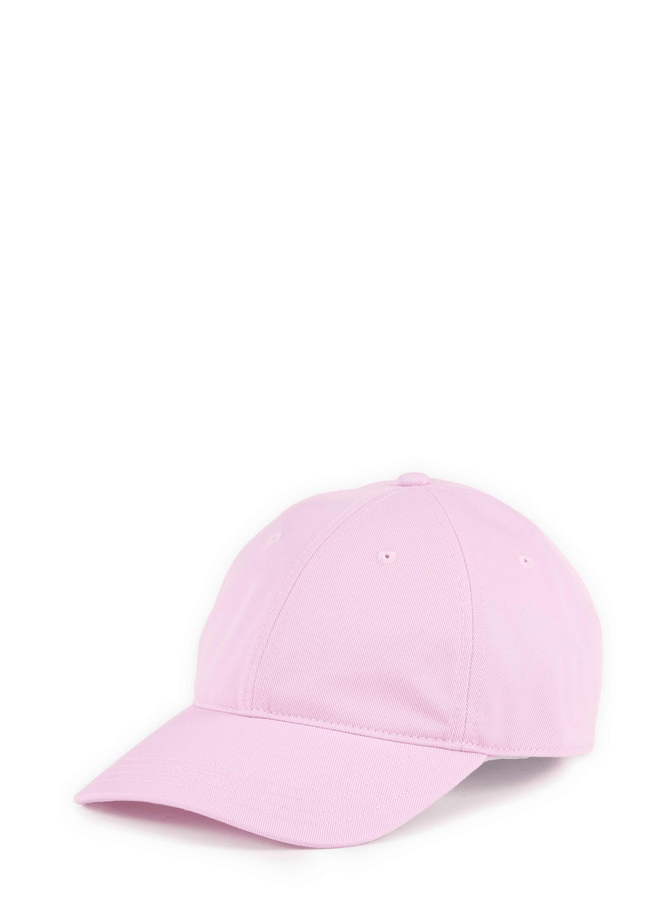 Gorra de algodón LACOSTE Rosa