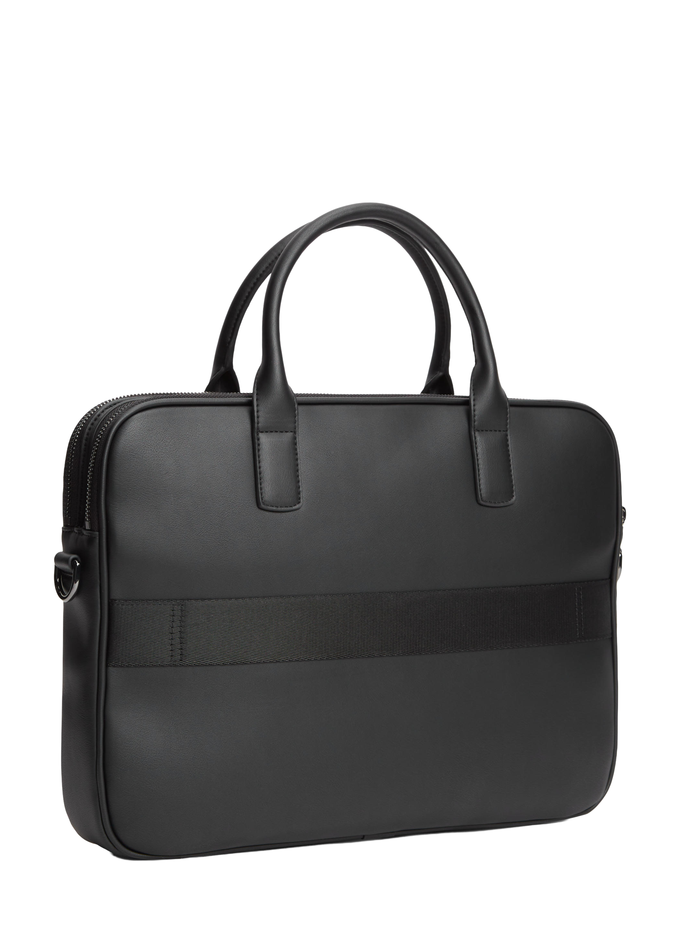 Poche d'ordinateur à bandoulière TOMMY HILFIGER Noir