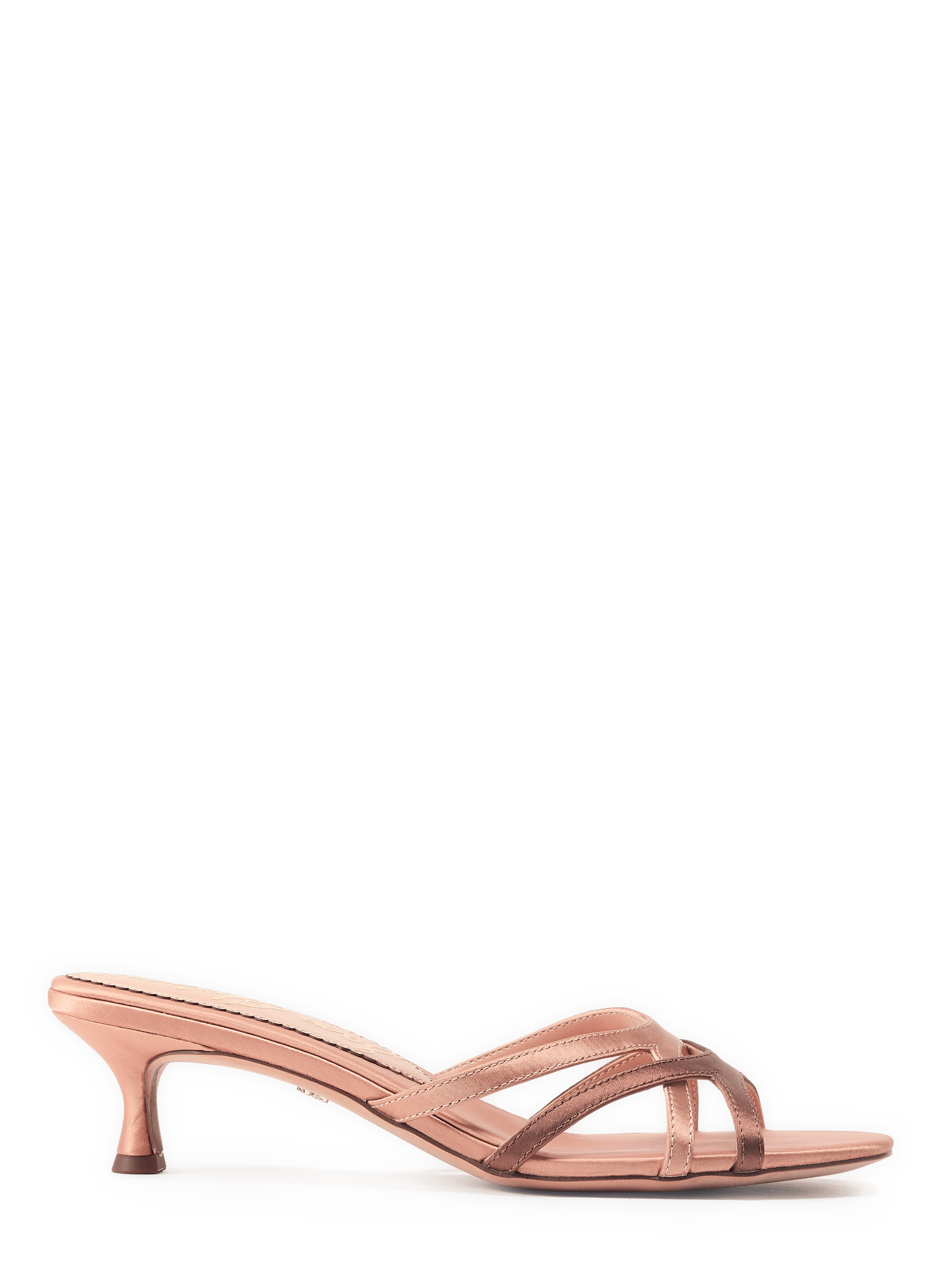 Sandales satinées à talon Camille  SAM EDELMAN Rose