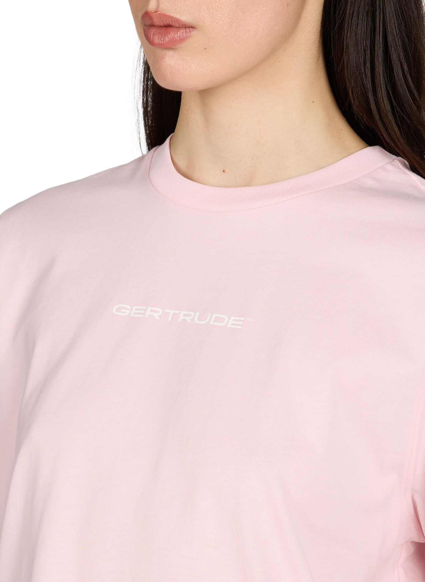 Straight T-shirt with screen-printed logo GERTRUDE ET GASTON Pink