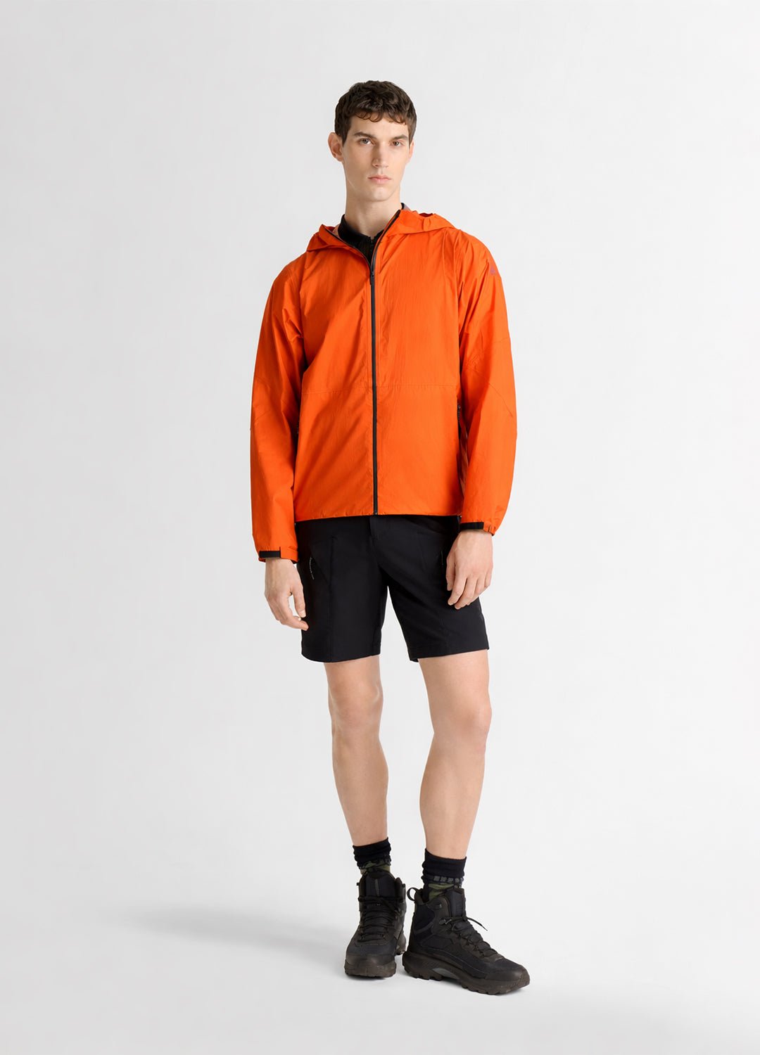Veste coupe-vent airvone col capuche coupe regular FUSALP Rouge