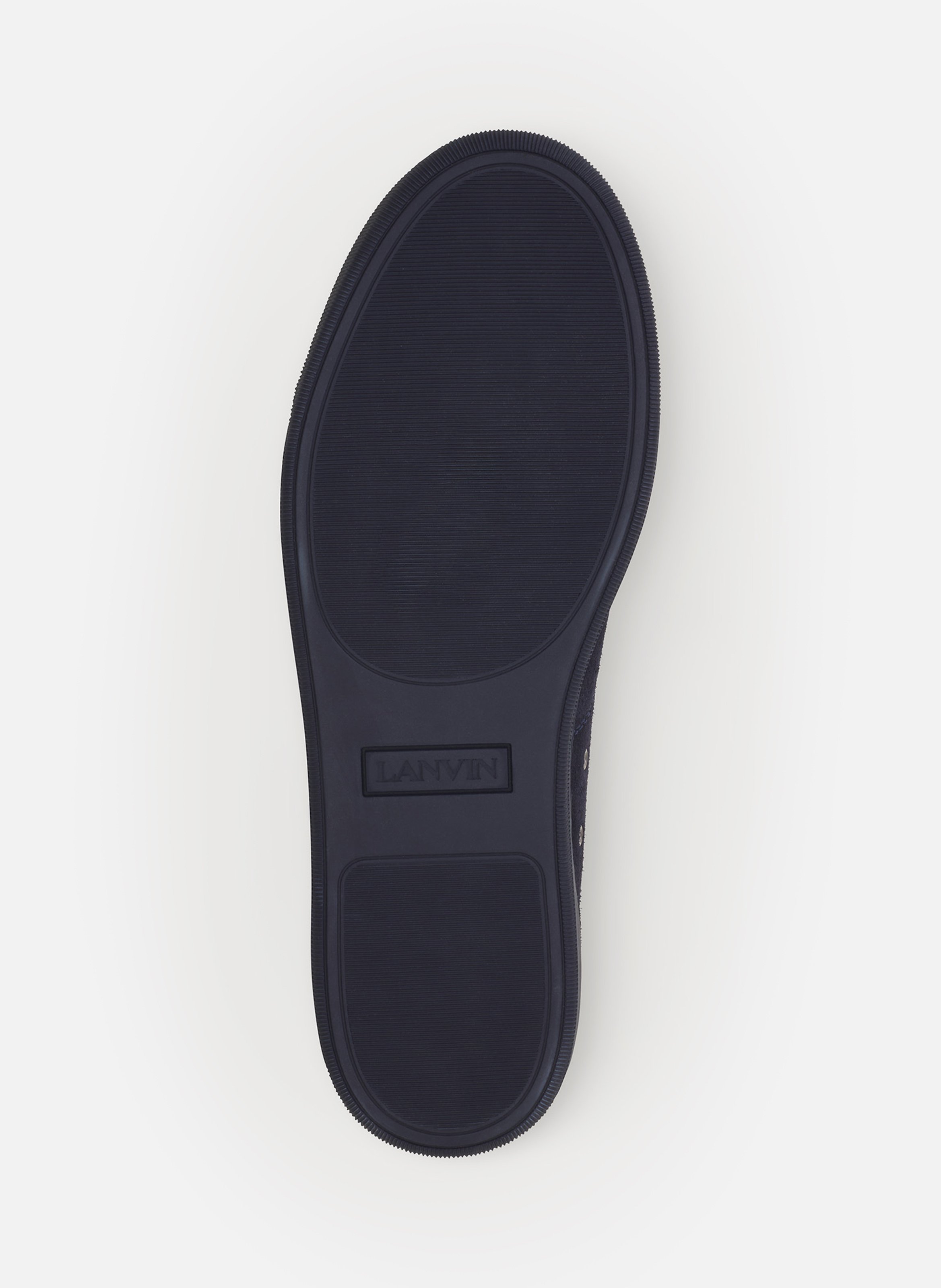 Sneakers dbb1 en cuir et suede LANVIN Bleu