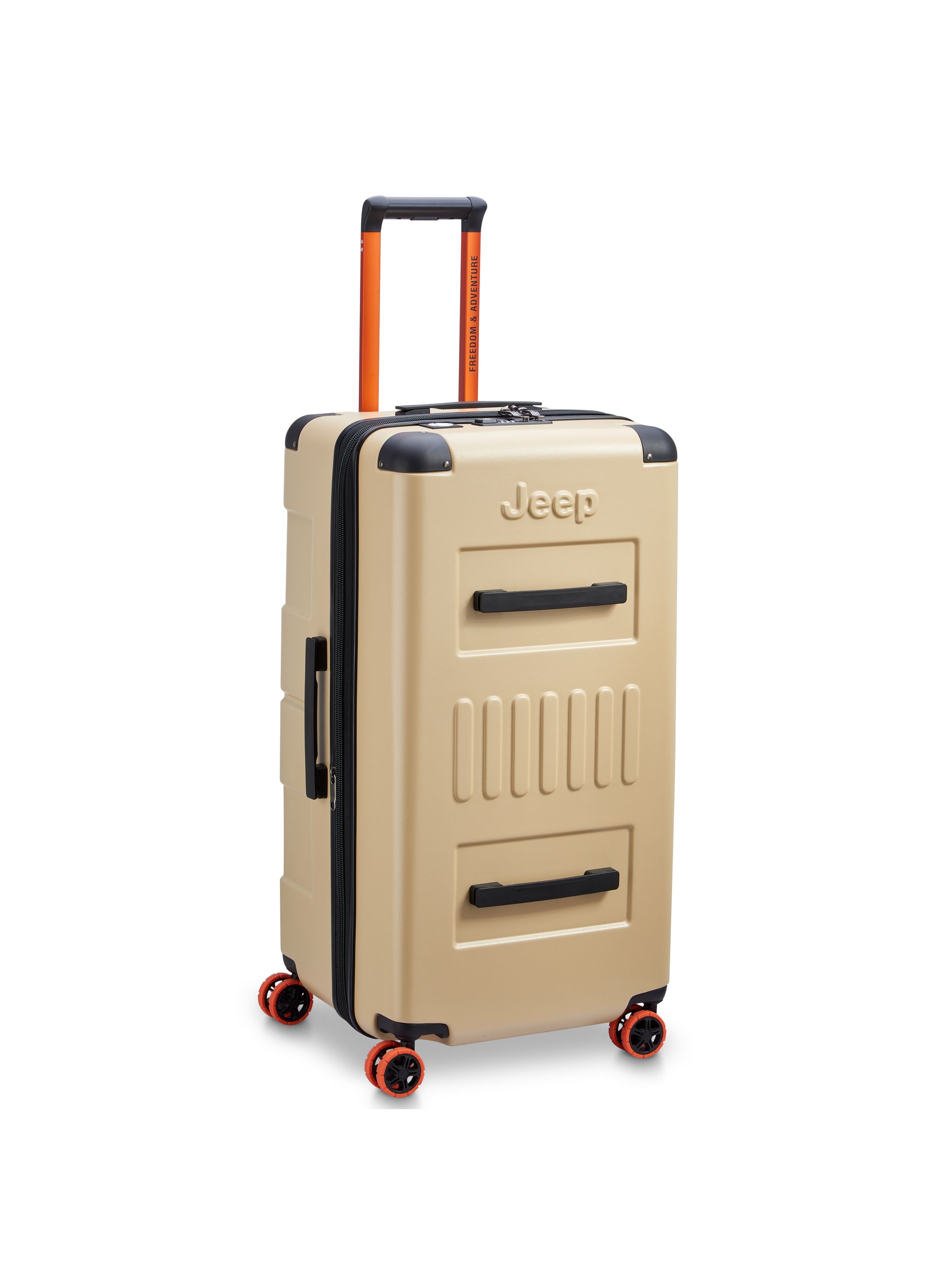 Valise soute rigide taille xxl - jh002b JEEP Beige