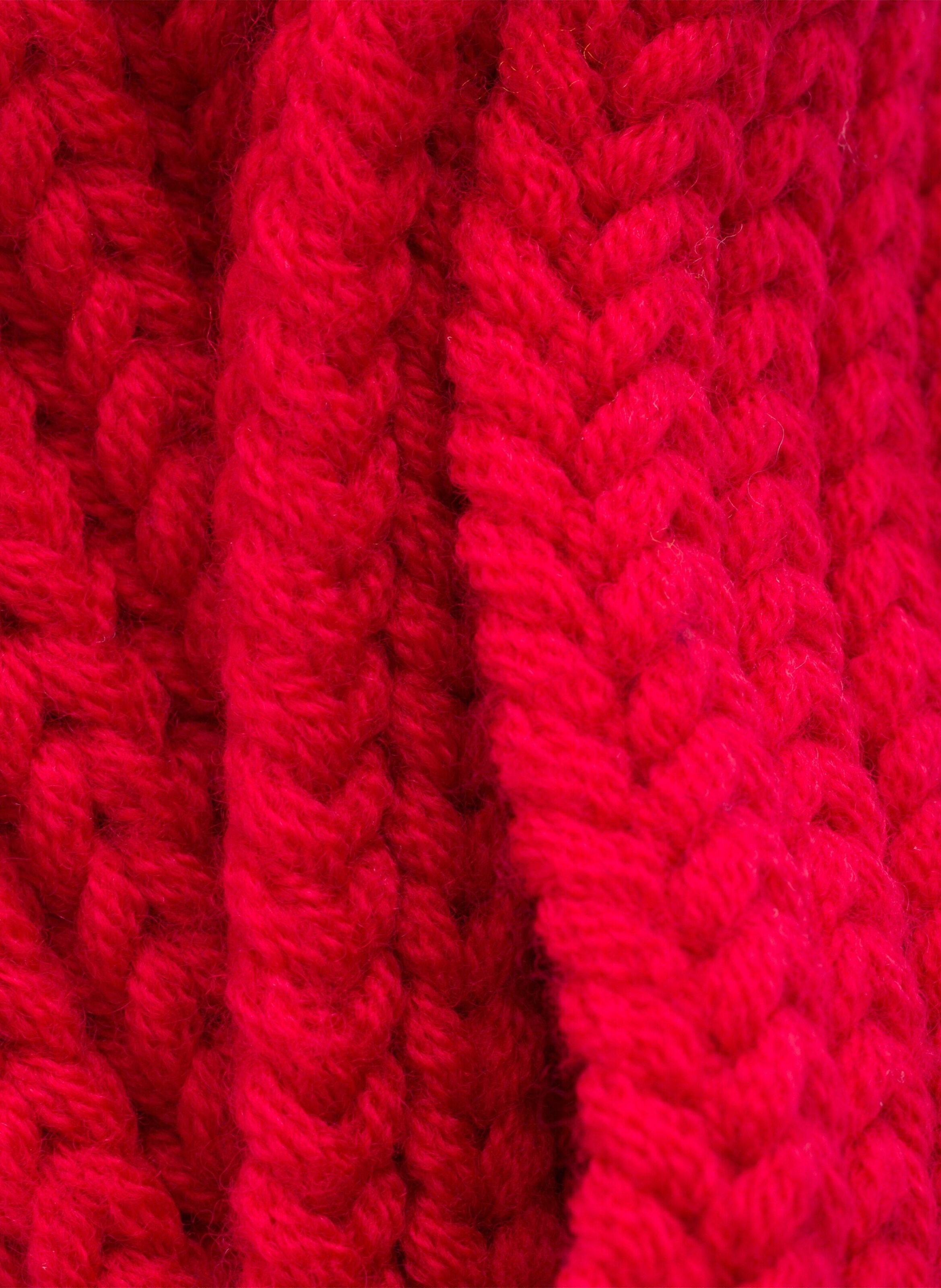 Écharpe en laine PRADA Rouge
