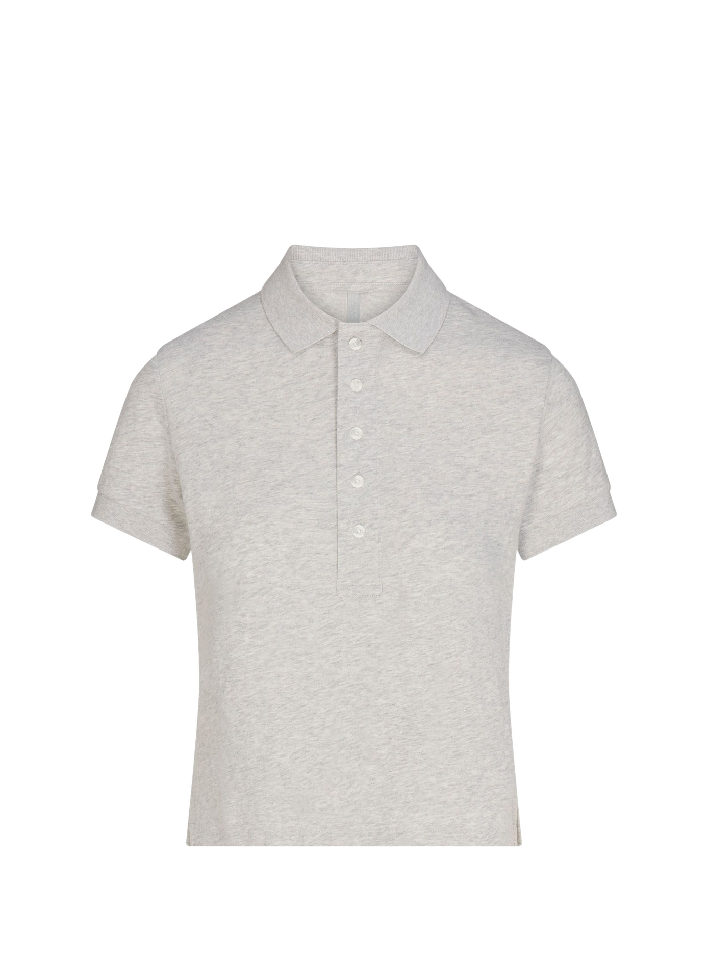Katoenen poloshirt met korte mouwen SKIMS Grijs