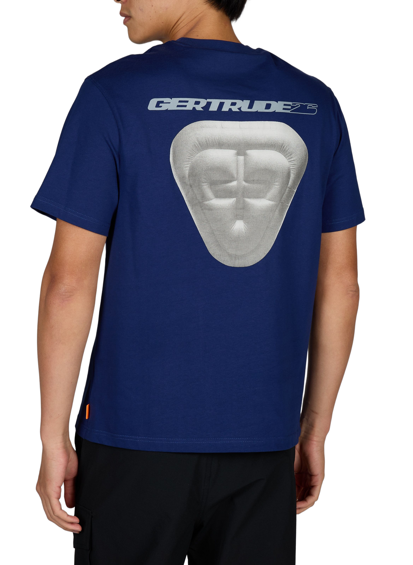 Gerader Baumwoll-T-Shirt GERTRUDE Blau