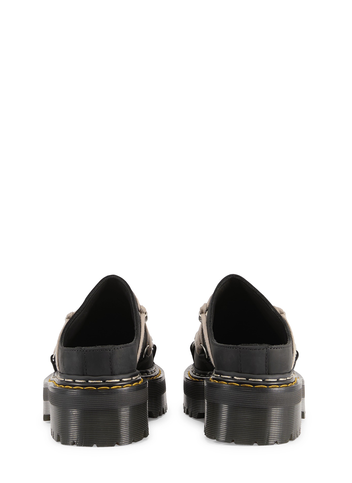 Dr. Martens x Rick Owens Quad Megalace Leather Mules RICK OWENS Black