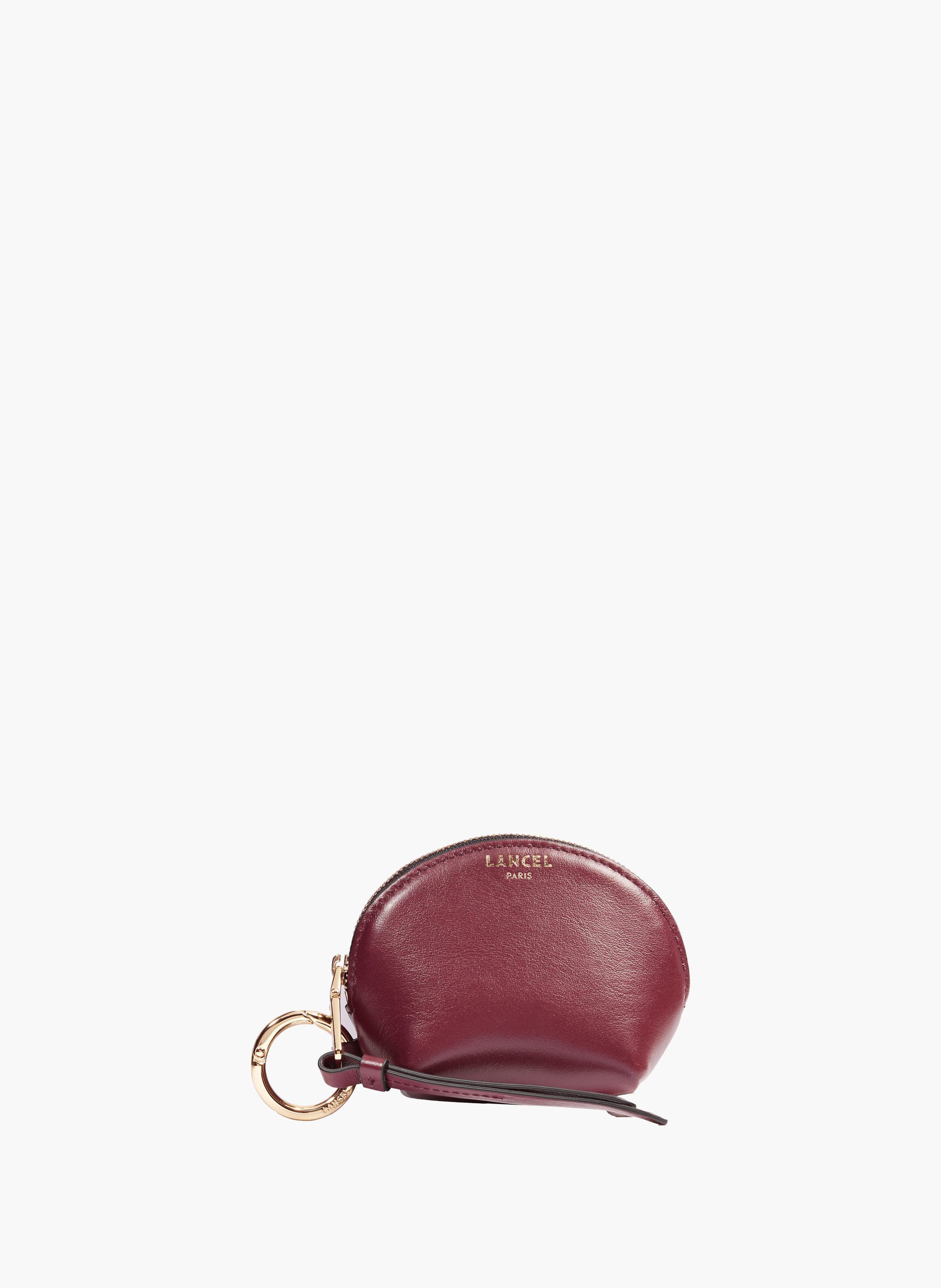 Porte-monnaie zippé origami de lancel en cuir LANCEL Violet