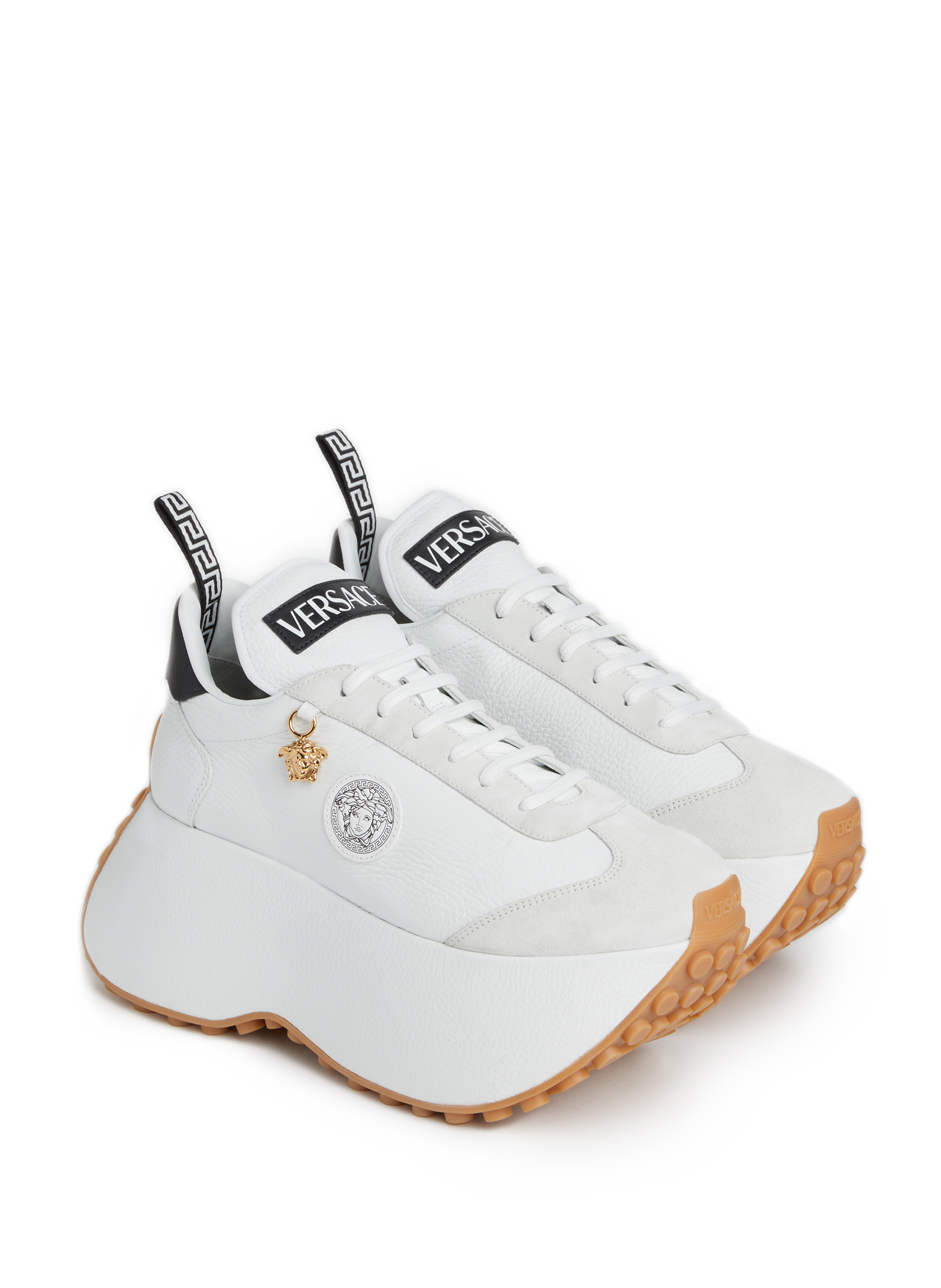 Baskets Triplatform en cuir