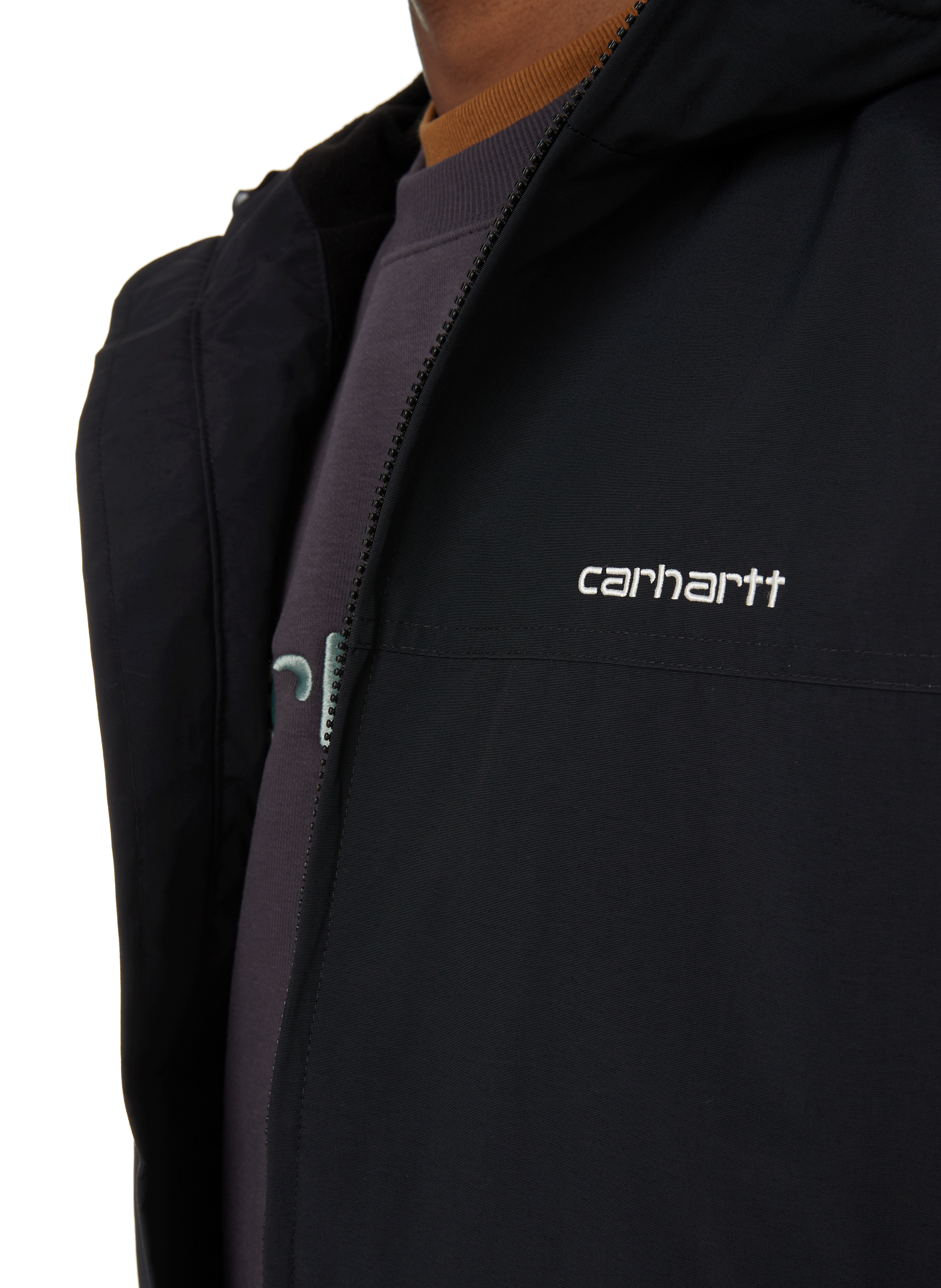Nylon jacket with hood CARHARTT WIP Black