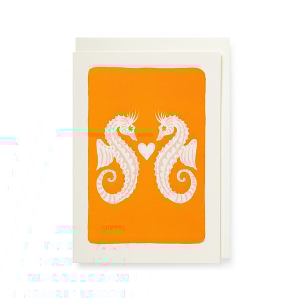 Carte postale Hippocampes