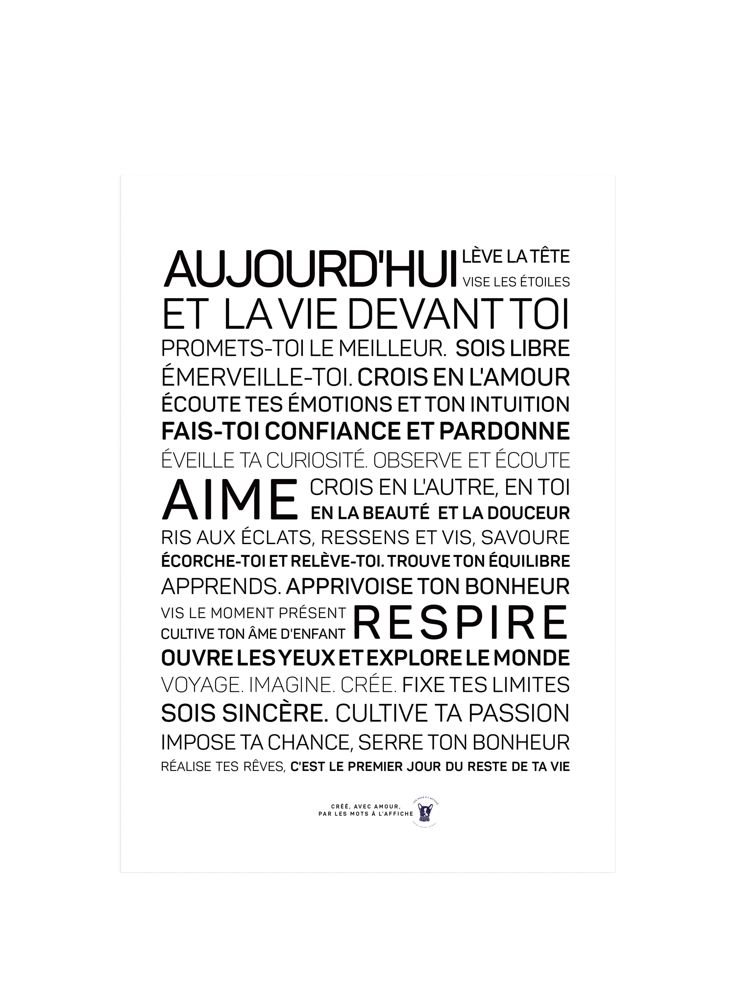 Affiche Aujourd'hui