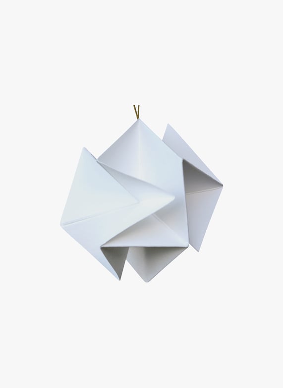 Paper Origami Set of 2 | White by LIVINGLY Paper Origami Set of 2 White