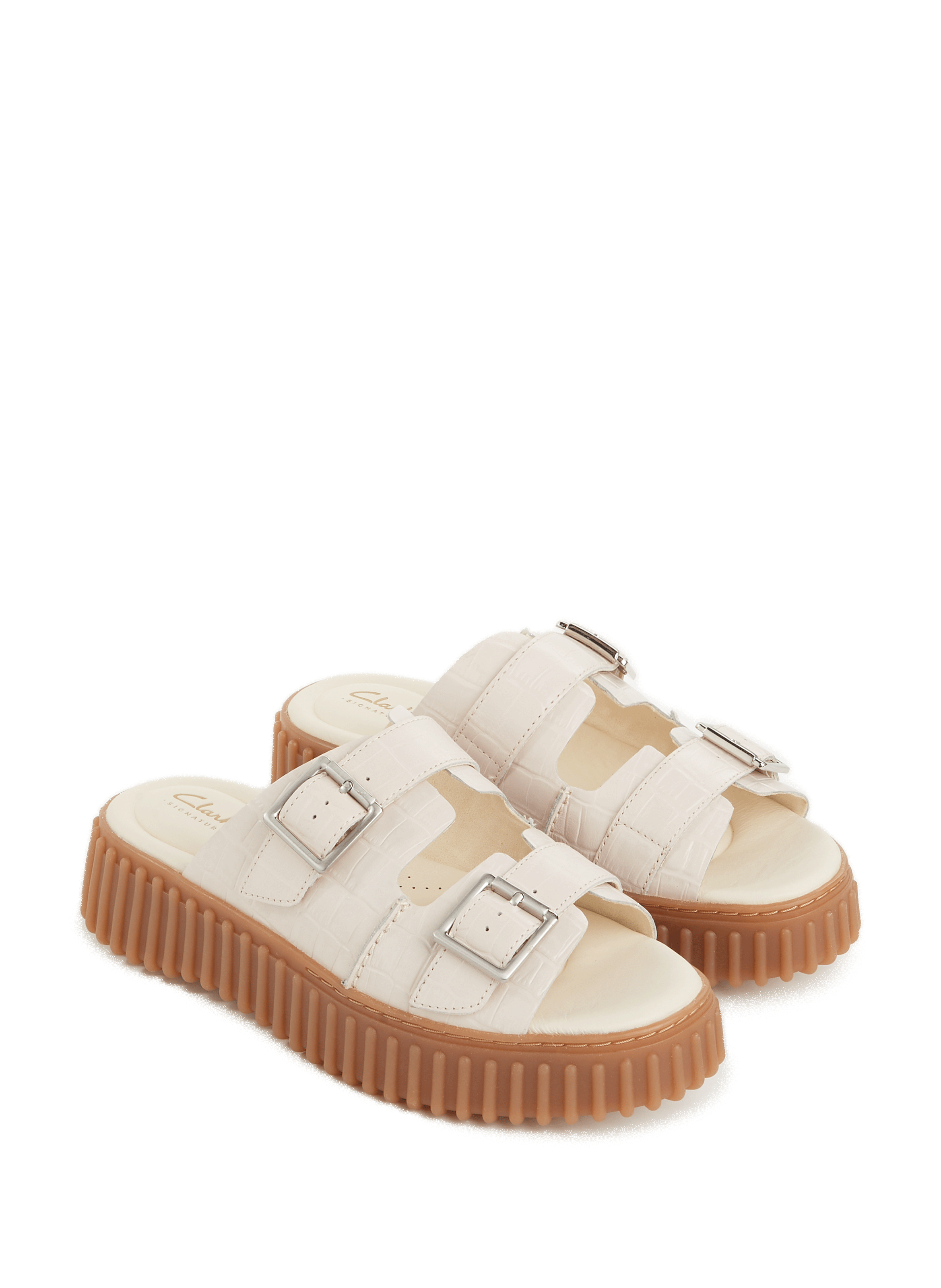 Torhill leather sandals  CLARKS White